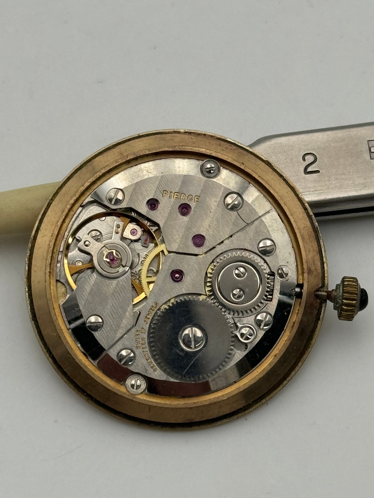 Pierce peseux 7001 movement movimento in working order funzionante