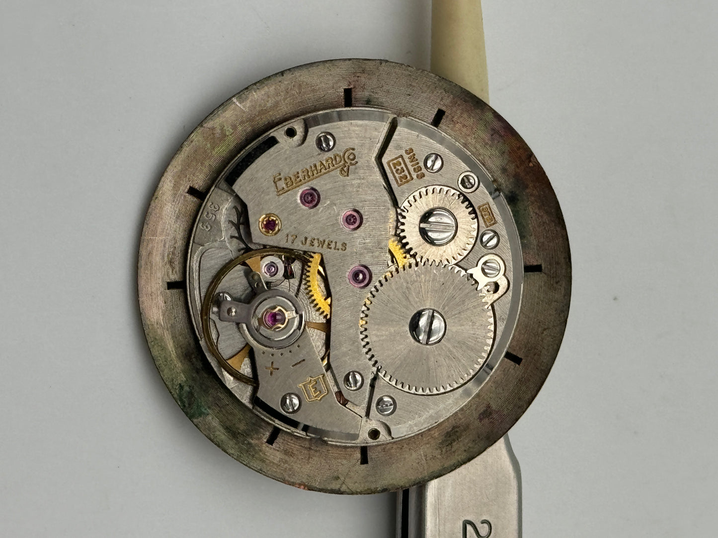 Eberhard 232 movement movimento balance wheel ok, bilanciere ok