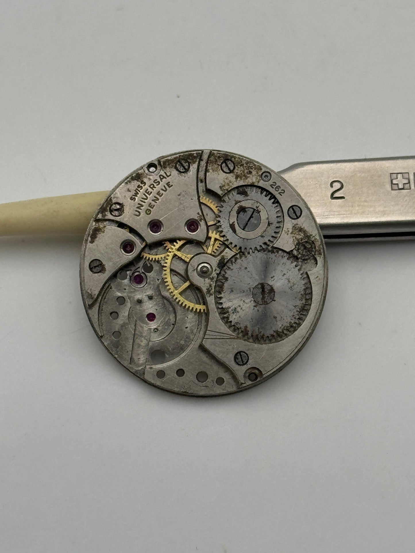 Universal 262 movement movimento for spare parts, per parti di ricambio