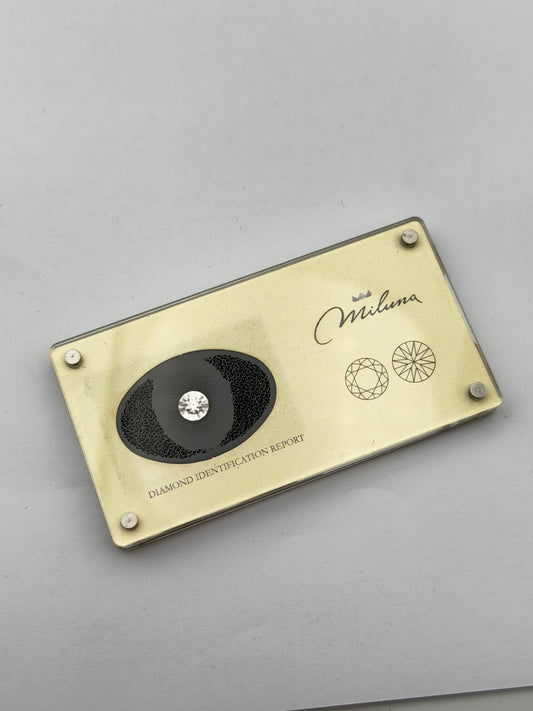 miluna natural diamond blister 0.12ct g si very good diamante