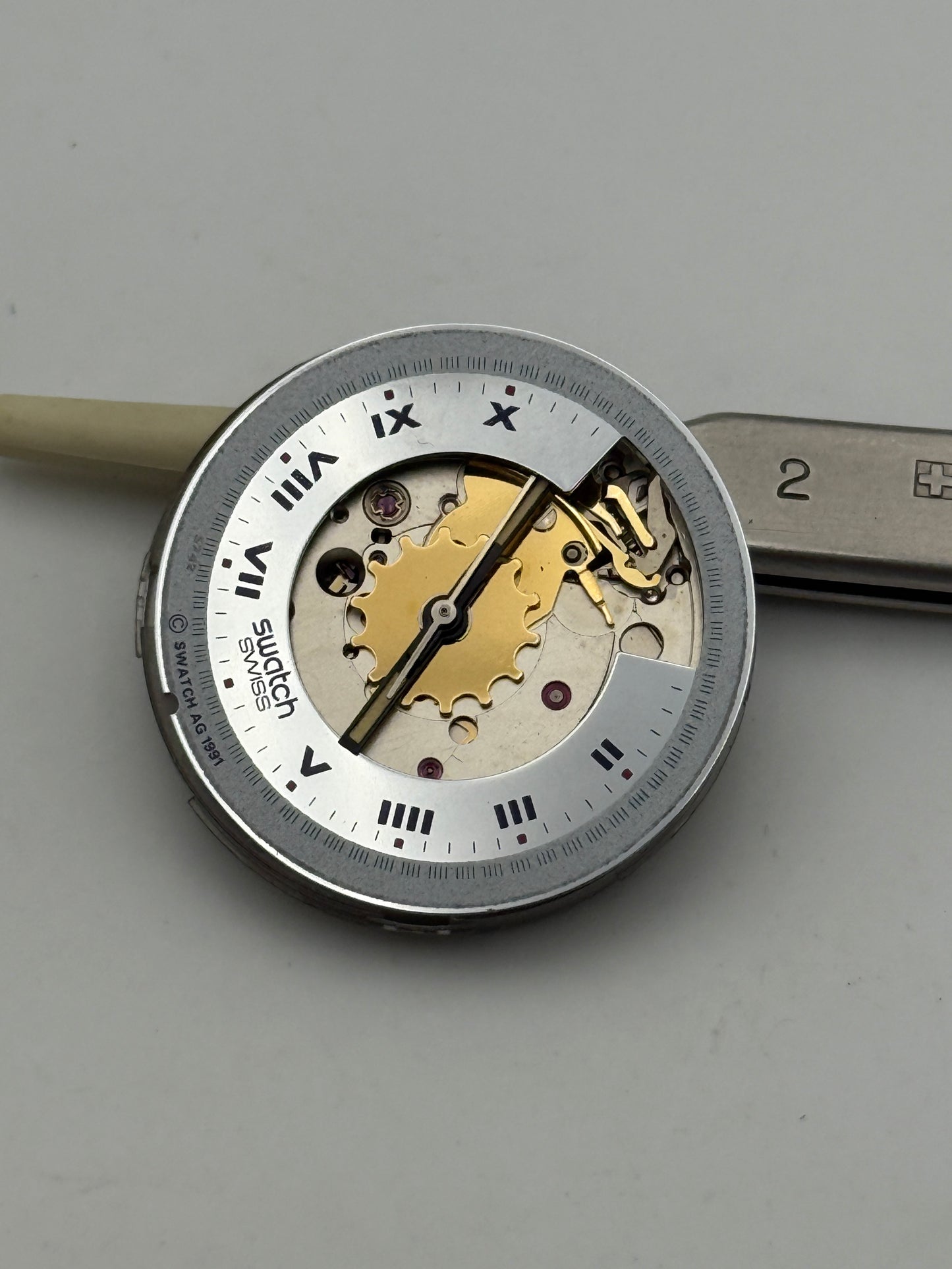 swatch eta 2840 automatic movement movimento  in working order funzionante  cod..2888