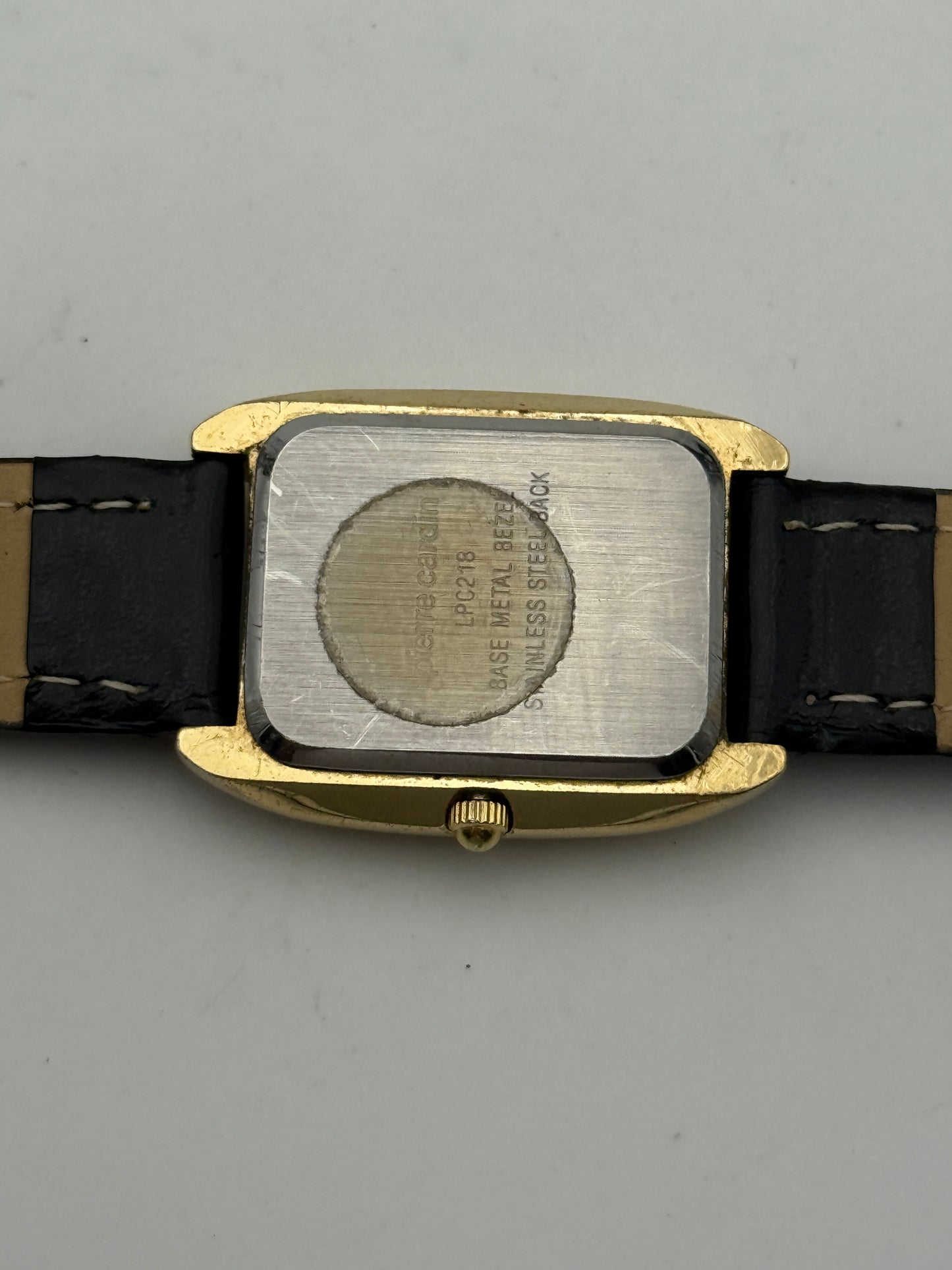 pierre cardin watch brilly lpc2182 23x30mm gold plated quartz
