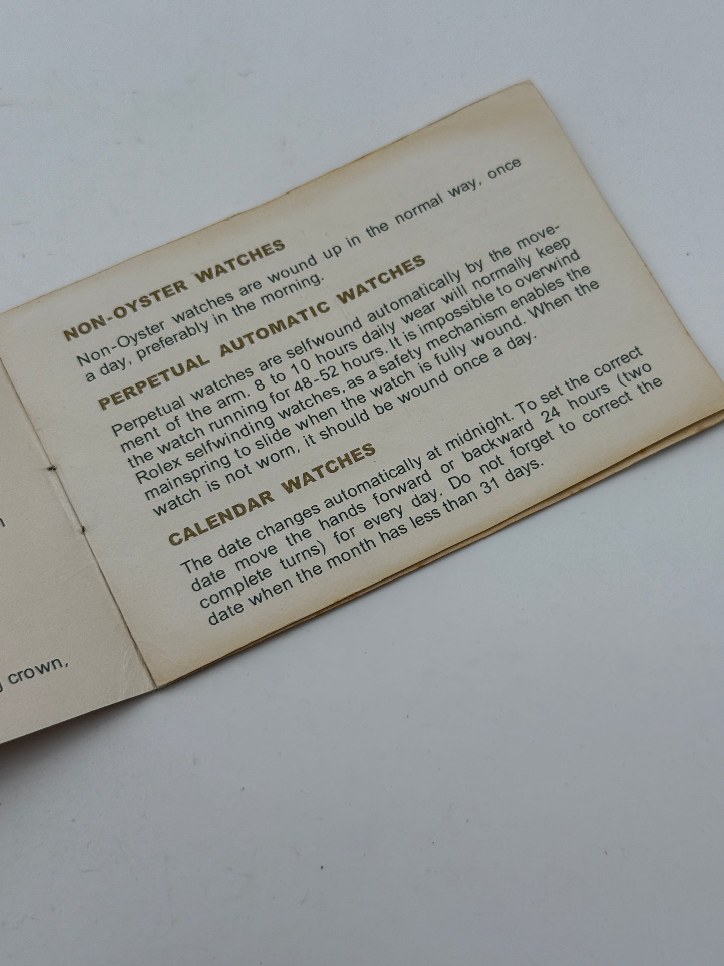 rolex warranty guarantee 1960 21-617-573-02-972-30 rare