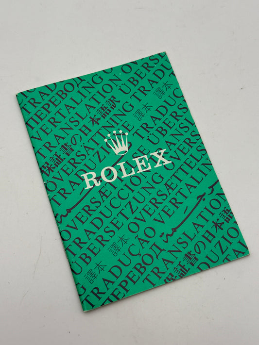 rolex traduction booklet traduzione 556-00-350-2-95 oyster 1995