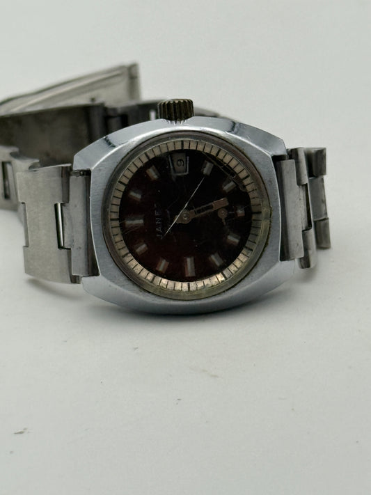 janet vintage manual wind watch 27mm