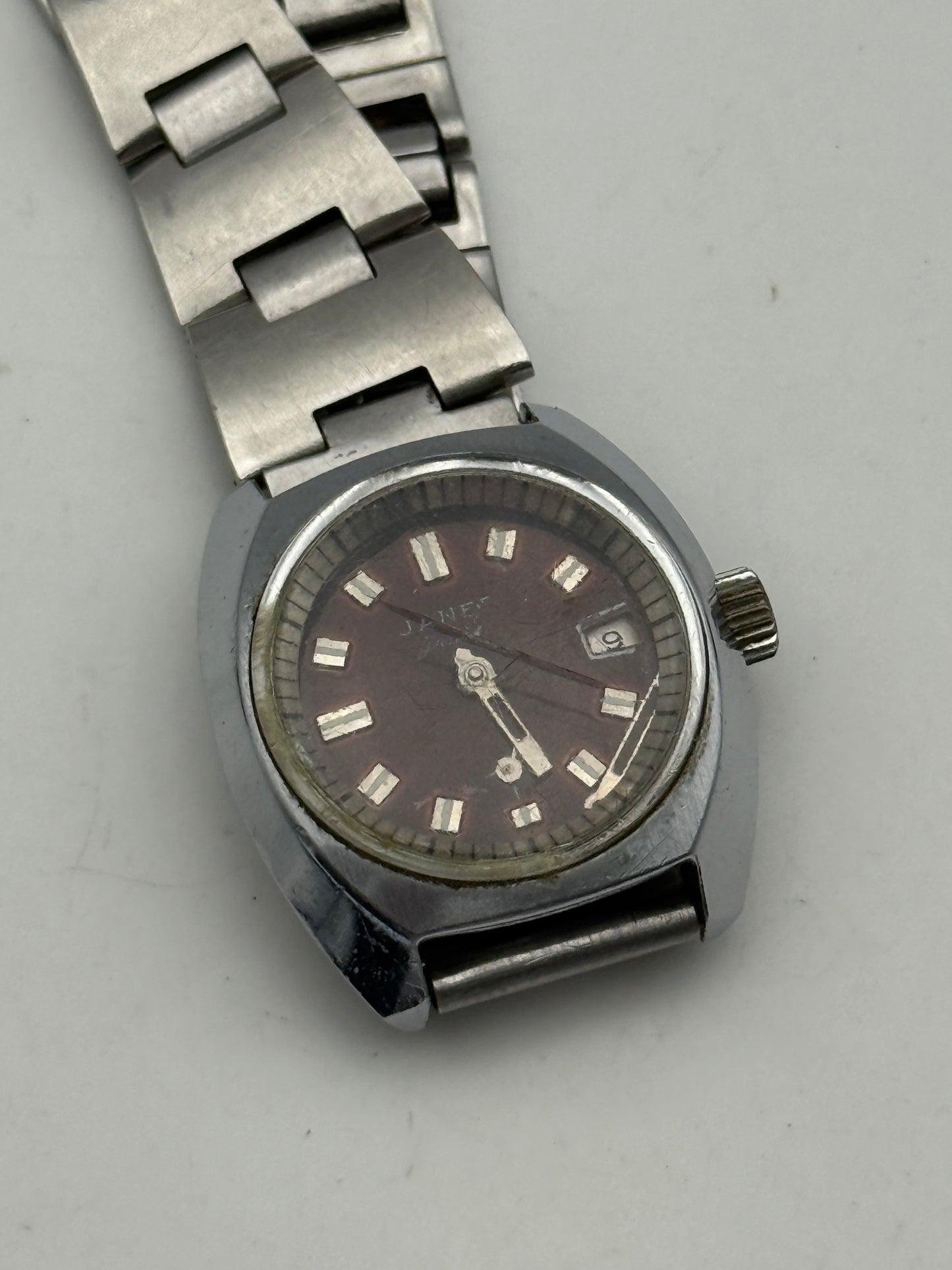 janet vintage manual wind watch 27mm