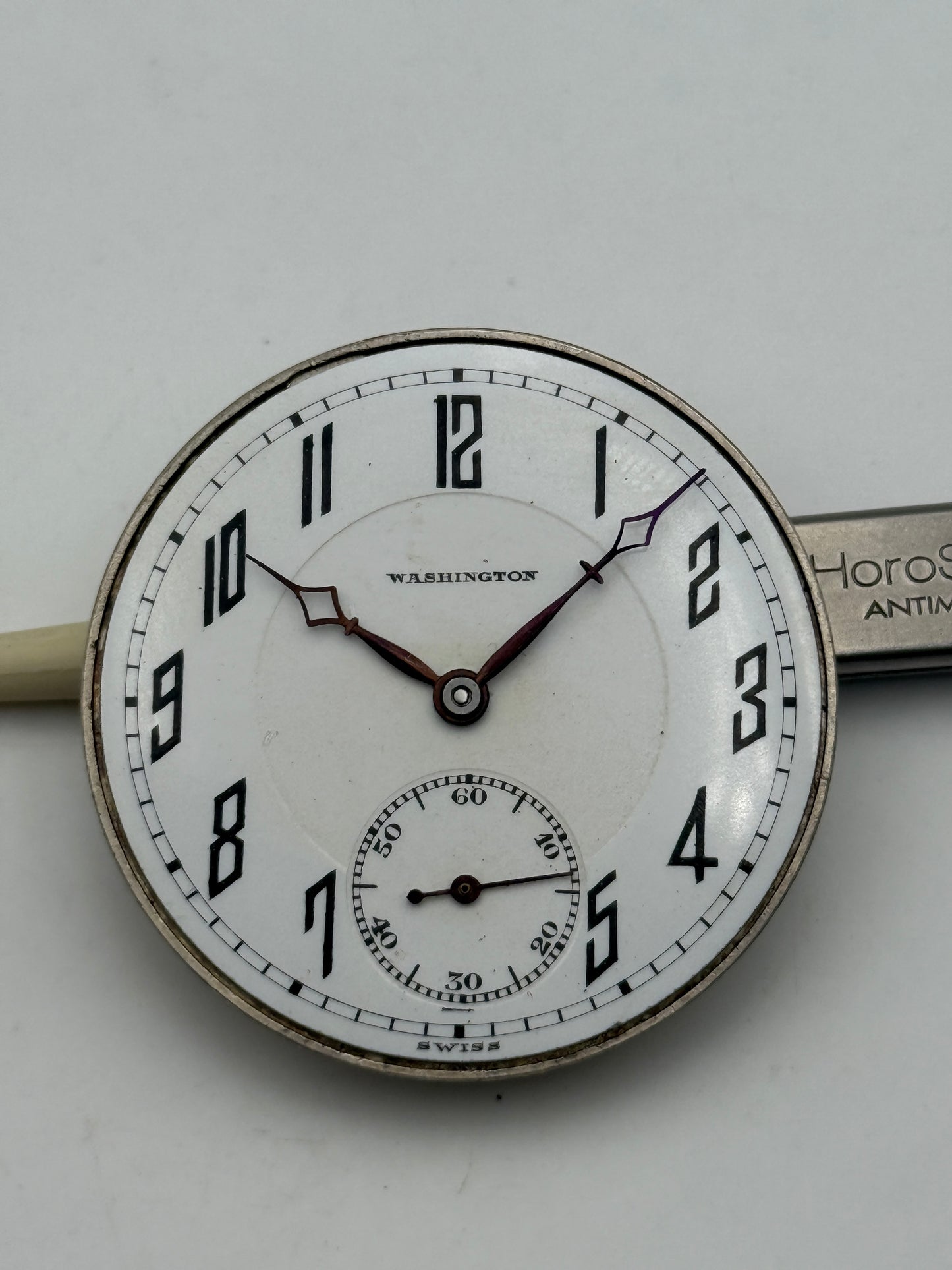 waltham pocket watch movement movimento 21 jewels 39mm porcelain rare