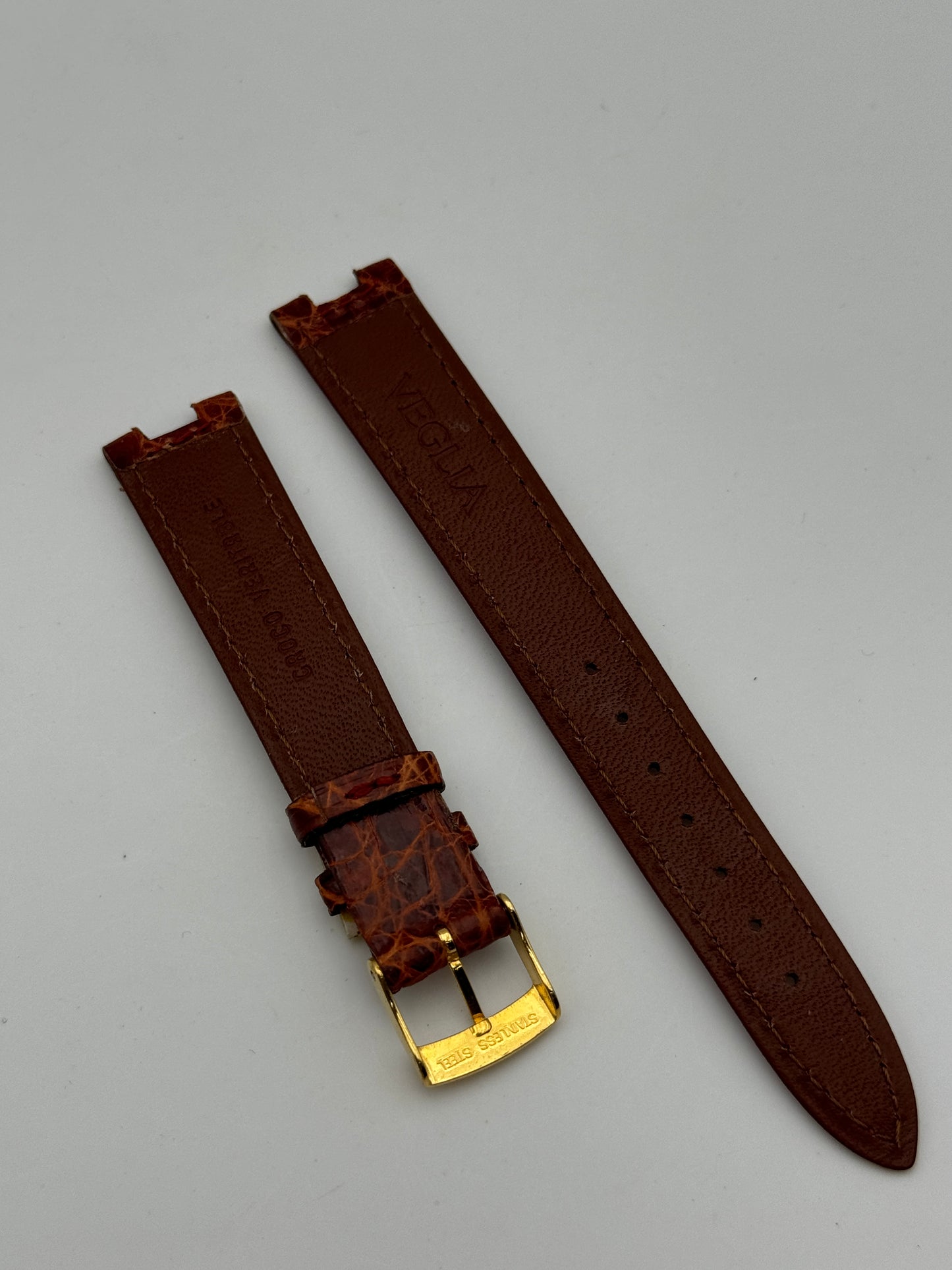 Veglia cinturino vero cuoio leather strap 17mm