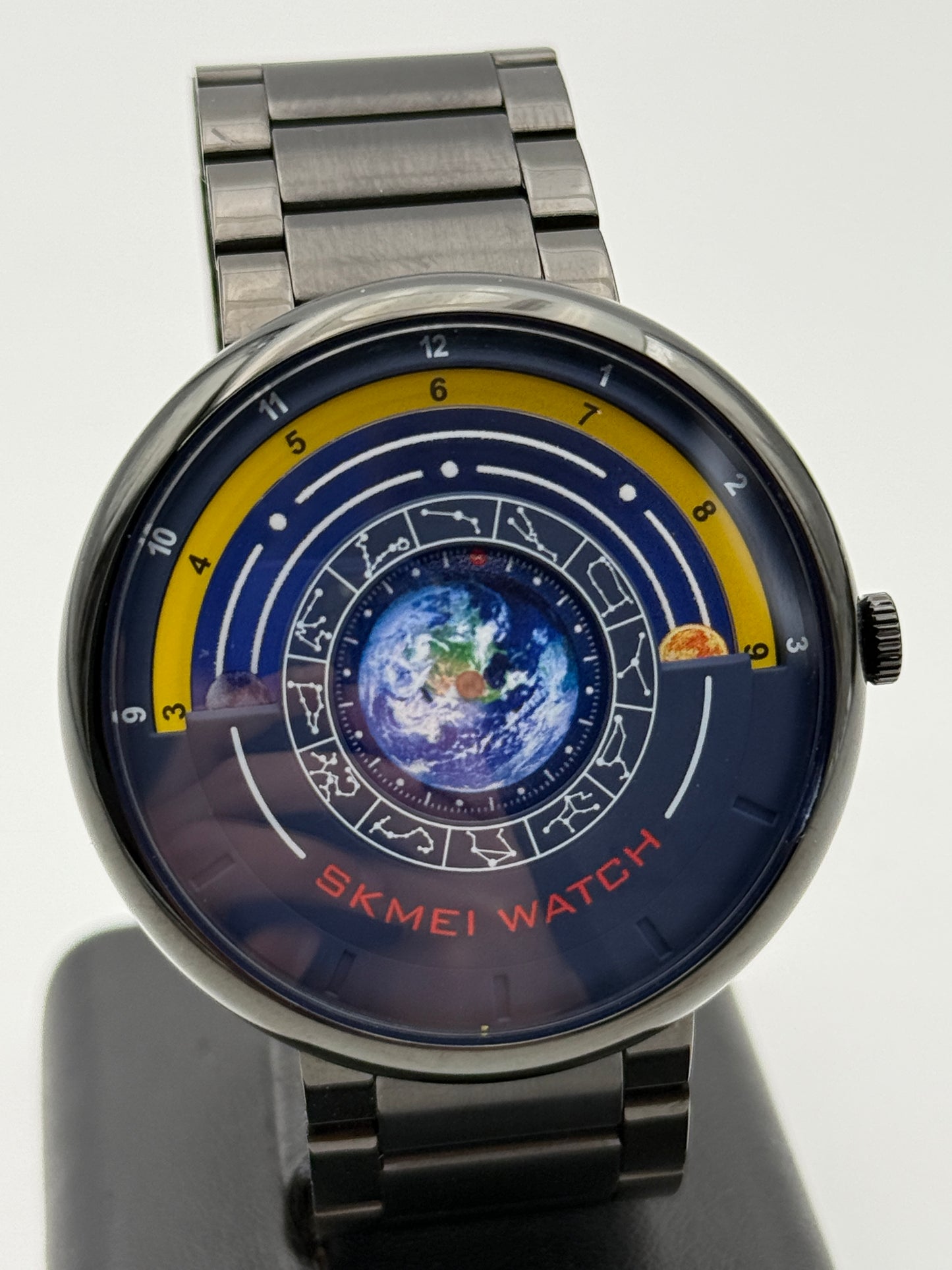 skmei earth timing constellation watch 43mm rare