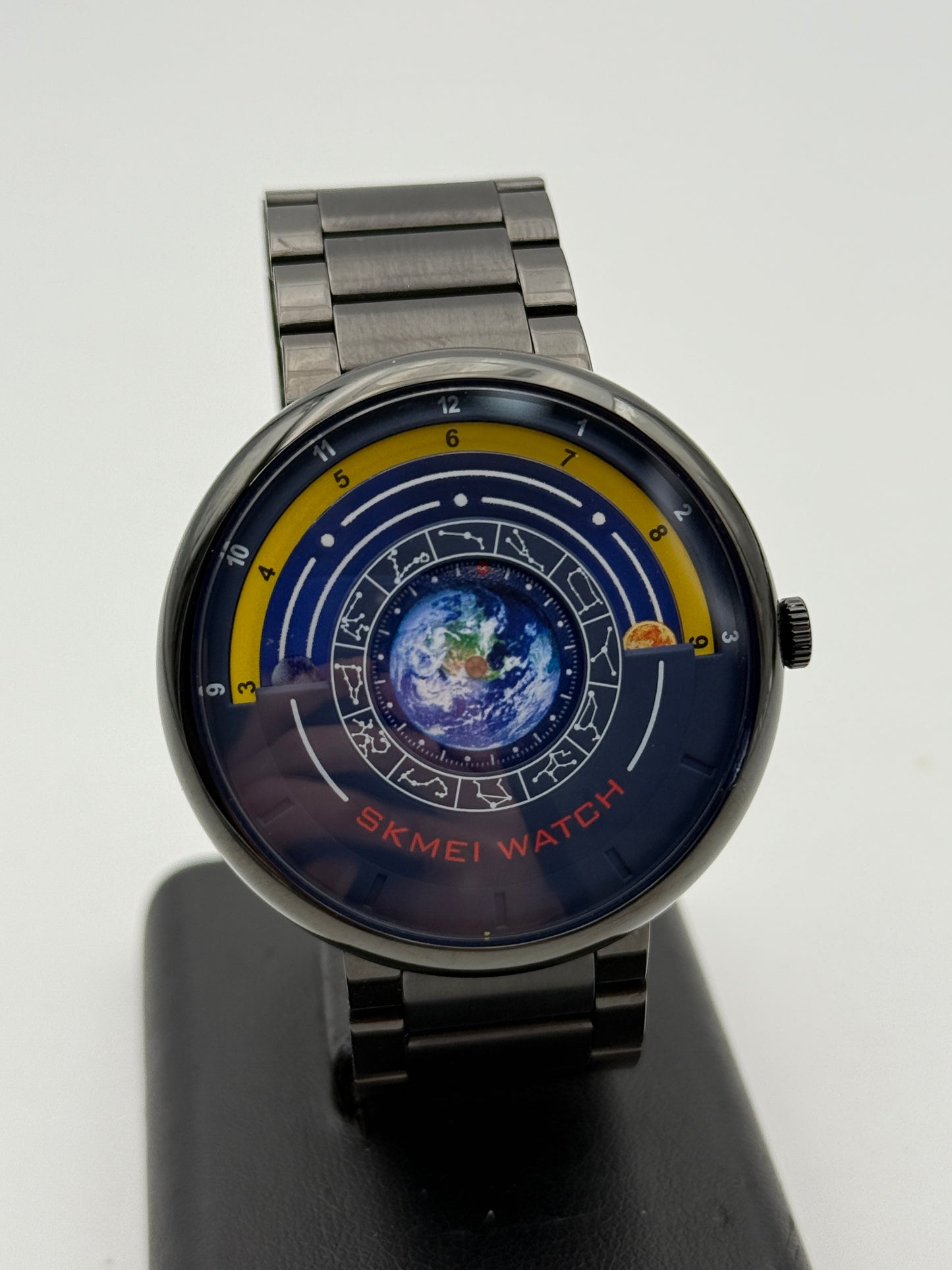 skmei earth timing constellation watch 43mm rare