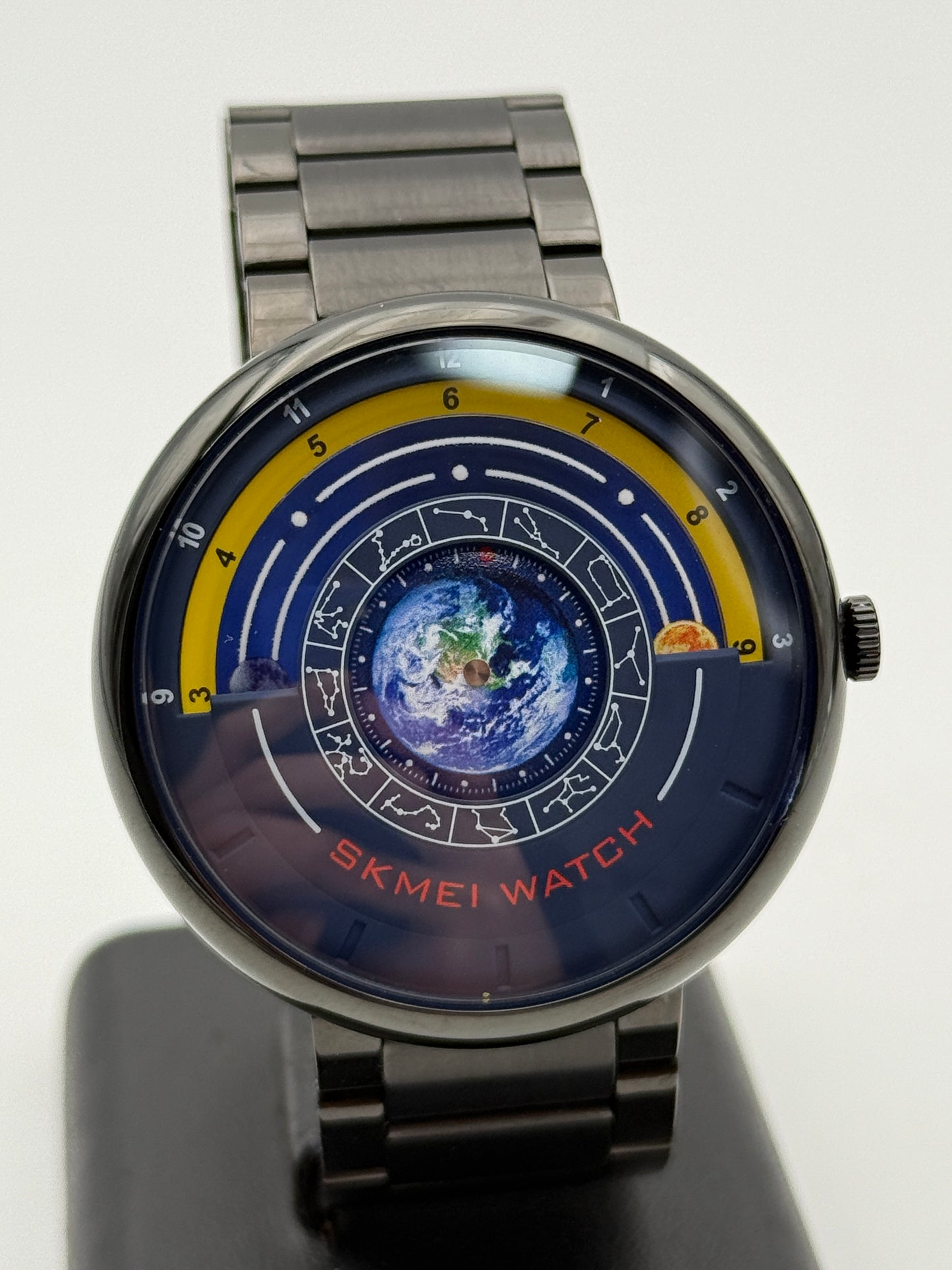 skmei earth timing constellation watch 43mm rare