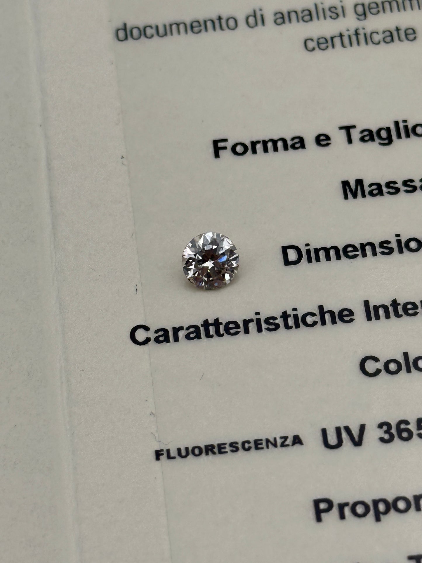 la piè diamond diamante brillante brillant natural 1.00ct i si2 round good