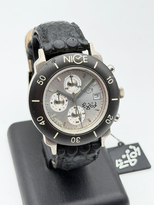 nice egos chronograph nos new 43mm quartz