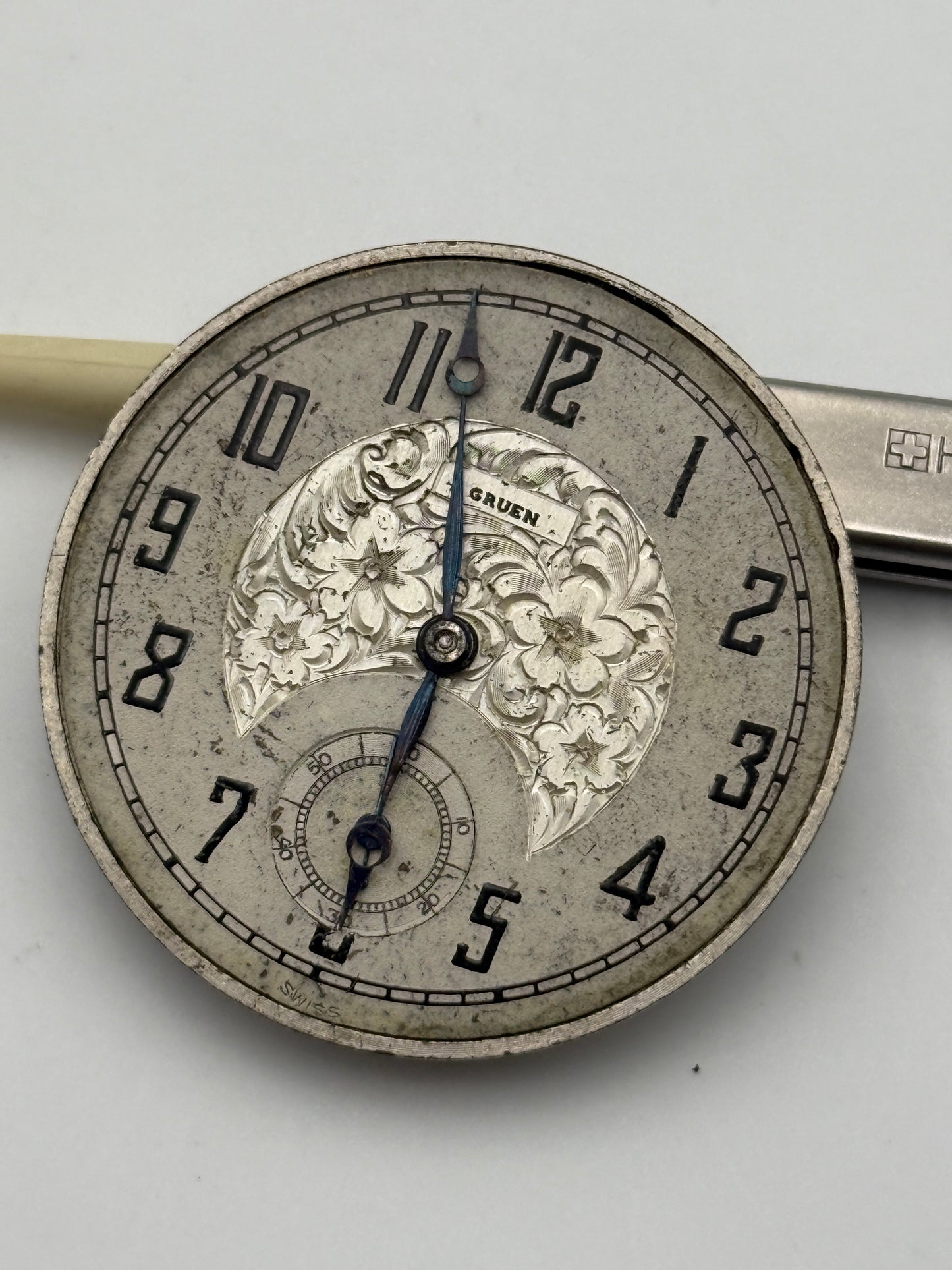 Gruen guild pocket watch movement movimento 39.5mm