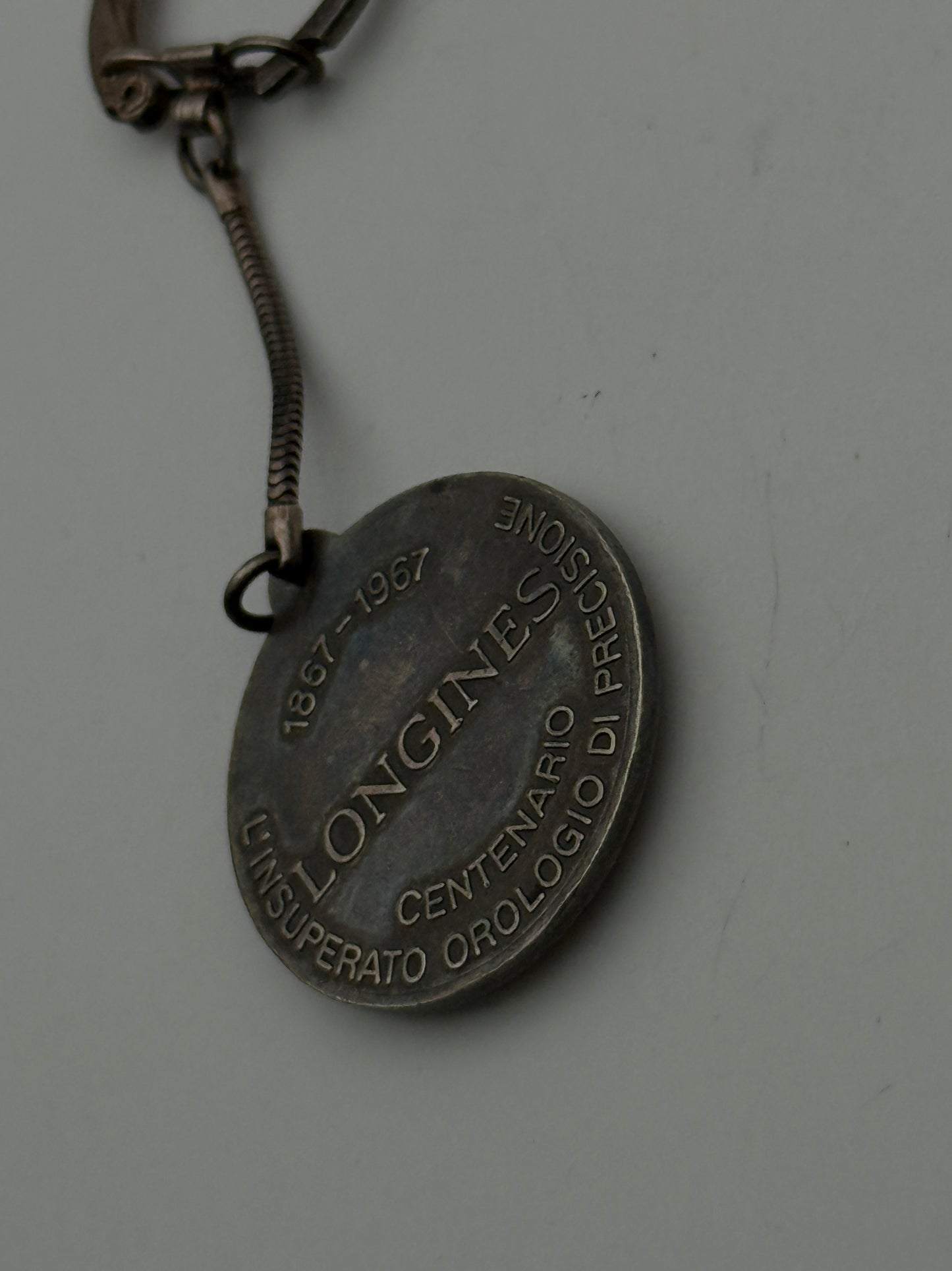 Portachiavi longines centenario 1867-1967 key holder centenary gadget rare