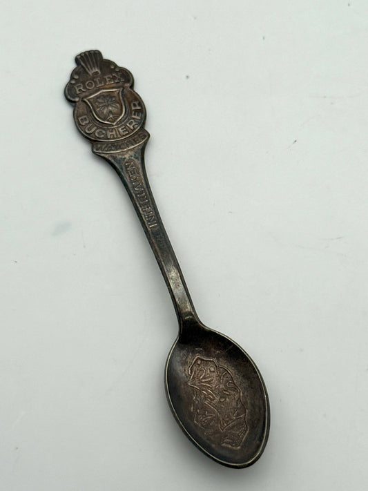 rolex teaspoon cucchiaino bucherer interlaken silver vintage rare