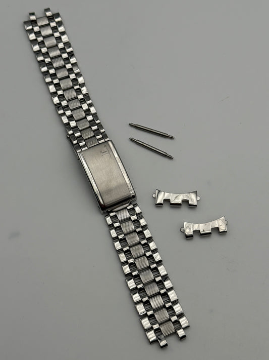 jaeger le coultre memovox gay freres brevetè 2-69 endlink jlm 18mm bracelet  cinturino strap steel acciaio