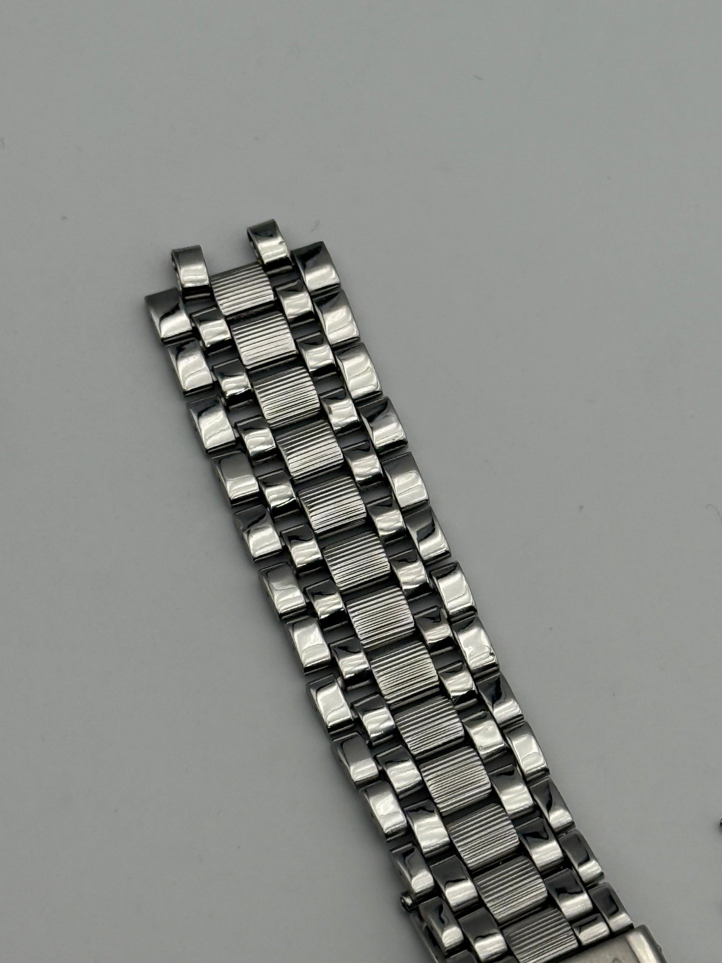 jaeger le coultre memovox gay freres brevetè 2-69 endlink jlm 18mm bracelet  cinturino strap steel acciaio