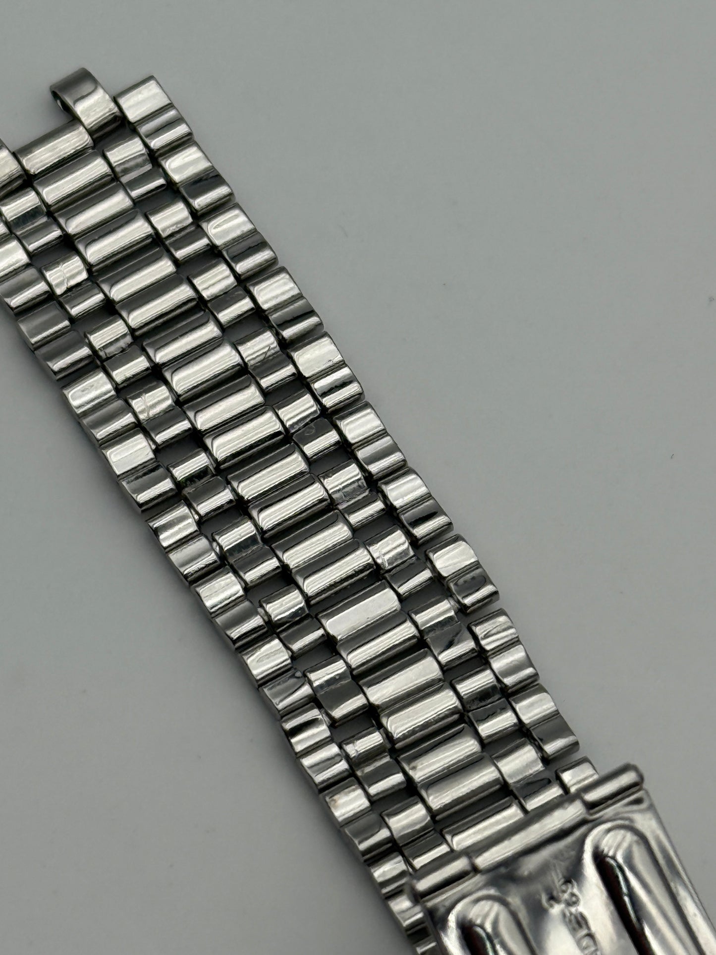 jaeger le coultre memovox gay freres brevetè 2-69 endlink jlm 18mm bracelet  cinturino strap steel acciaio