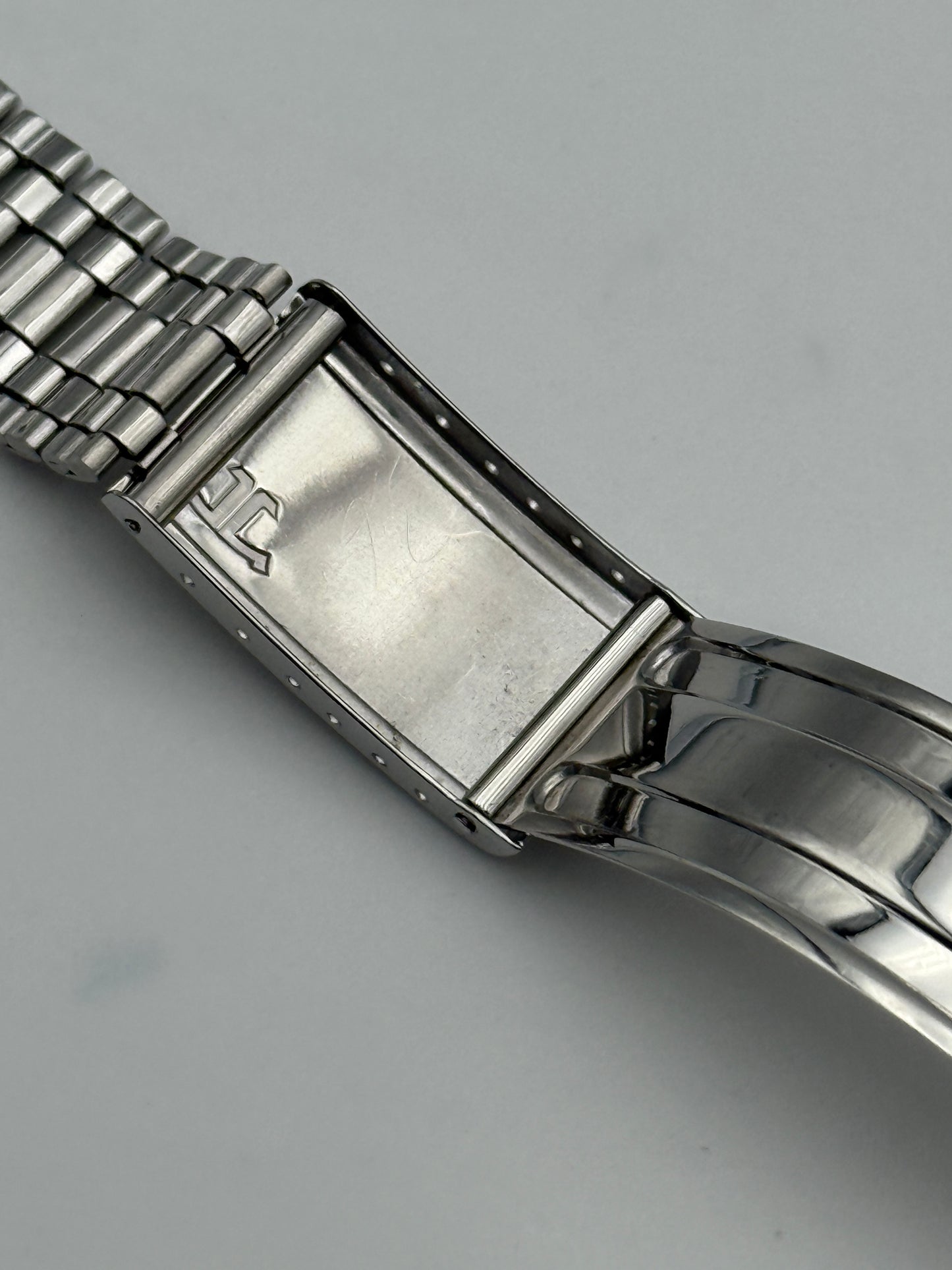 jaeger le coultre memovox gay freres brevetè 2-69 endlink jlm 18mm bracelet  cinturino strap steel acciaio
