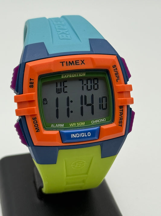 timex expedition indiglio m262 wr50m 45mm digital