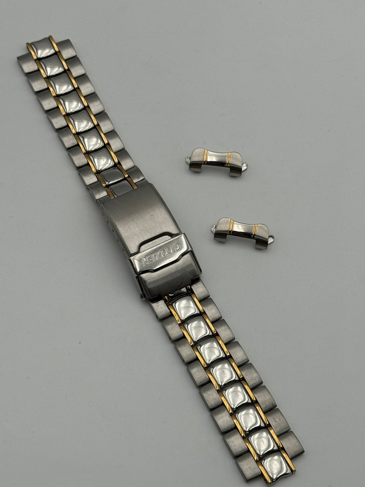 Citizen bracelet bracciale acciaio steel e oro gold 18mm