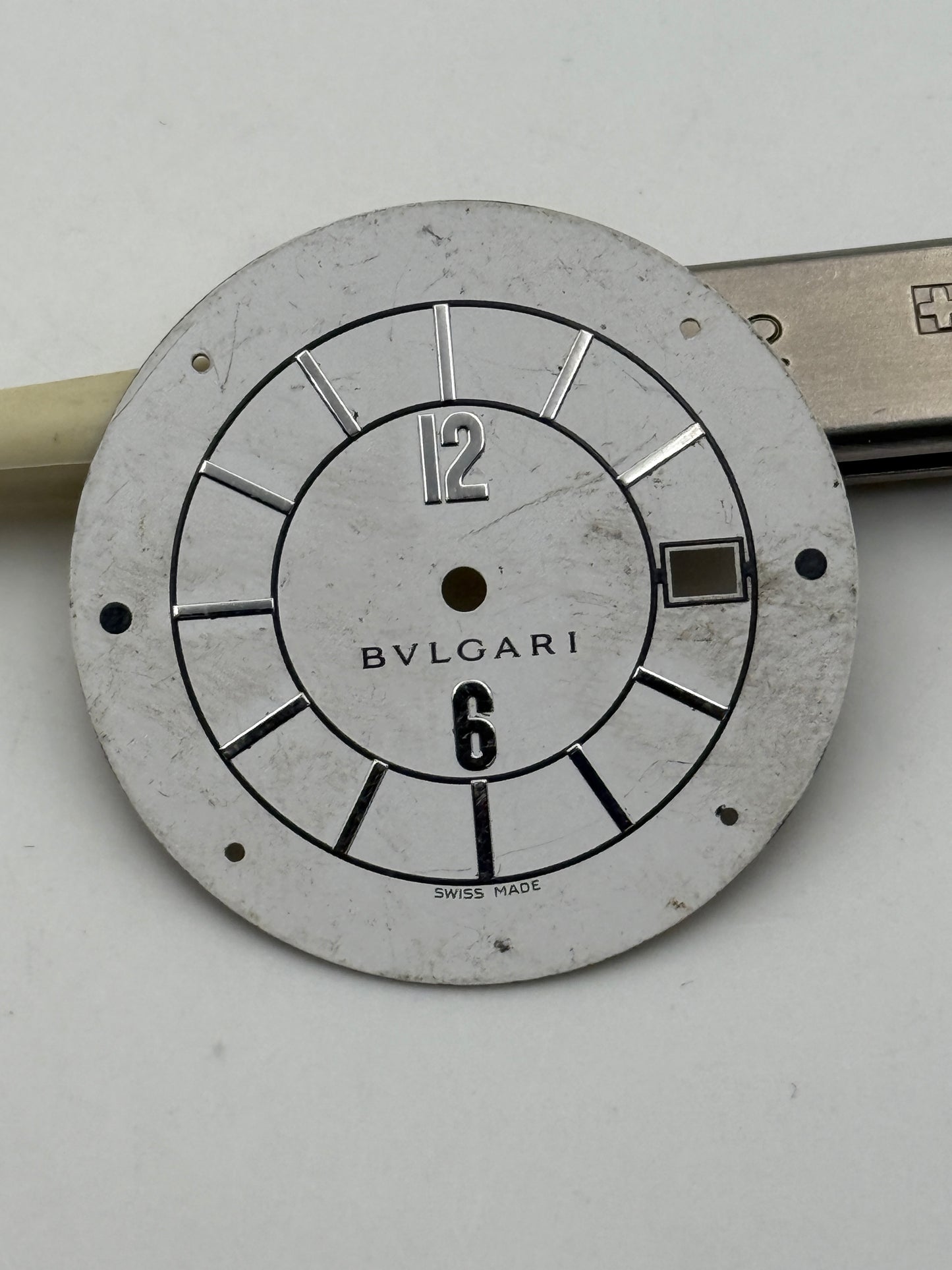 bvlgari 30mm dial quadrante white
