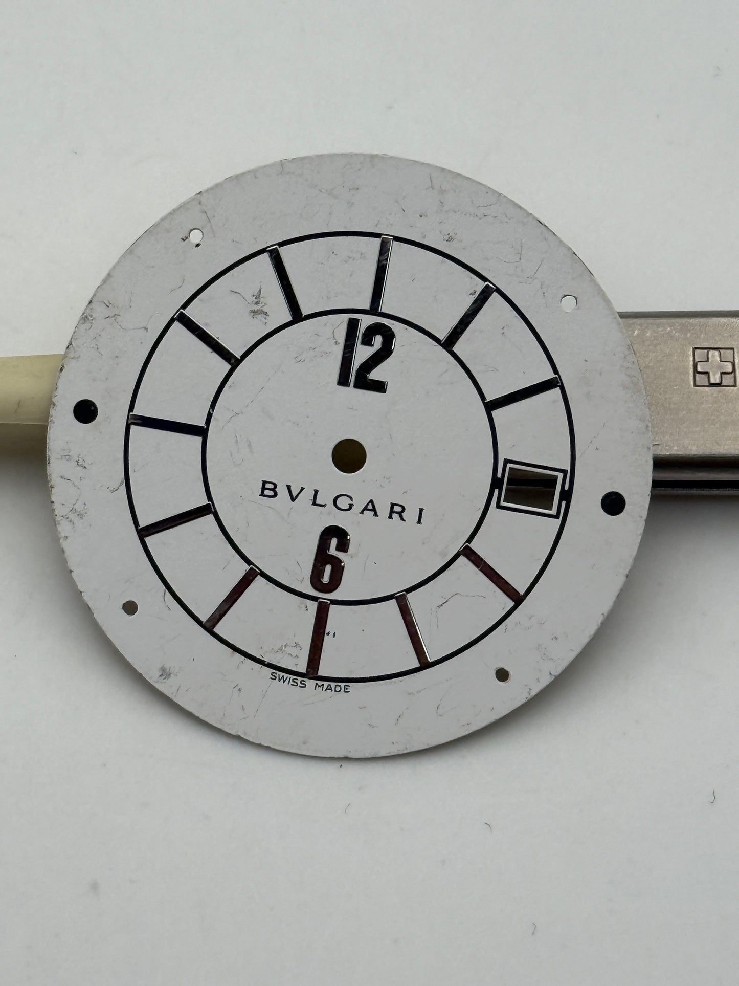 bvlgari 30mm dial quadrante white