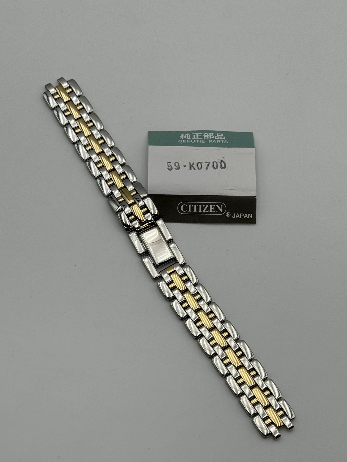 Citizen 59-K0700 bracelet bracciale acciaio steel e oro gold 14mm