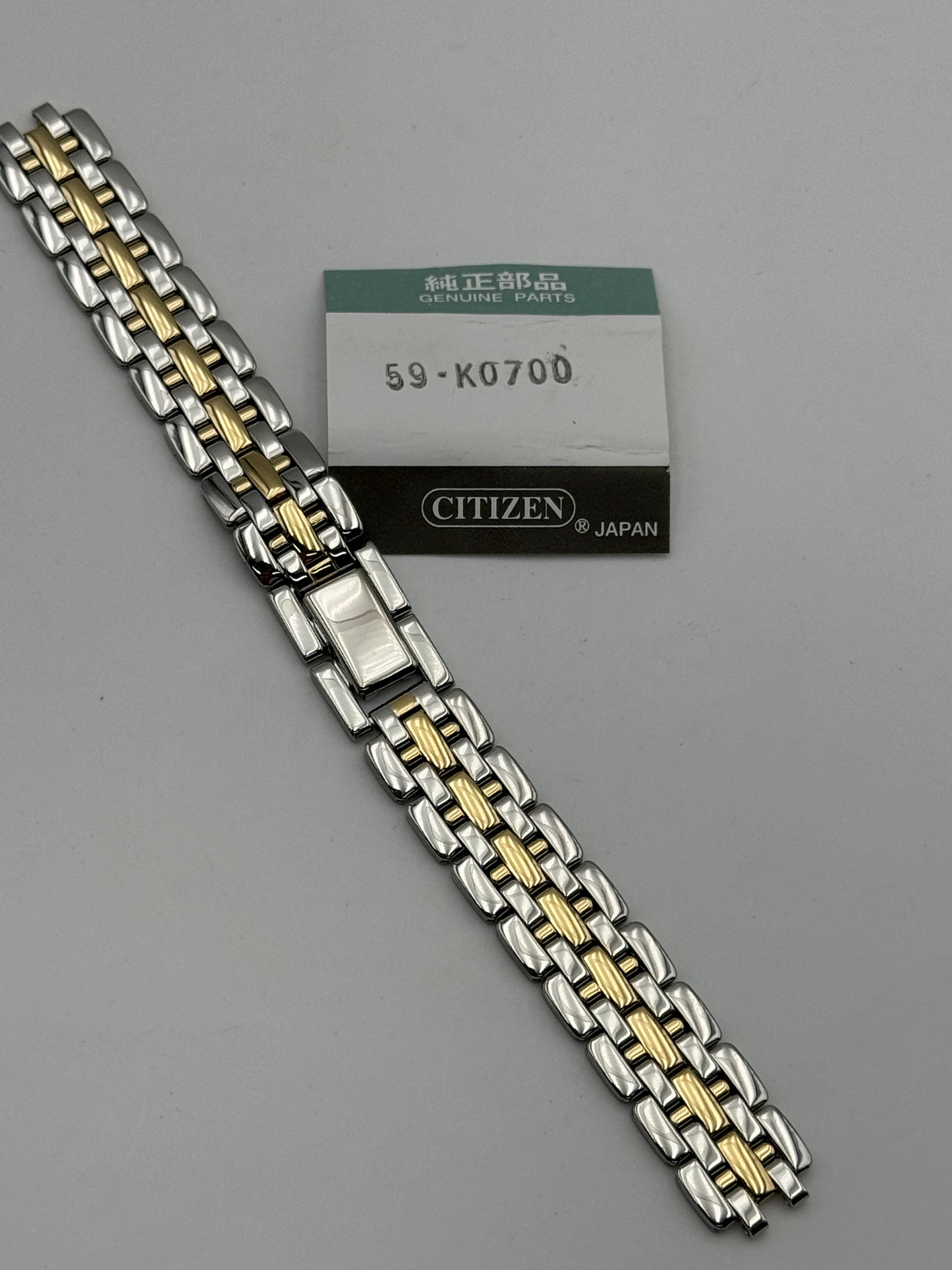 Citizen 59-K0700 bracelet bracciale acciaio steel e oro gold 14mm