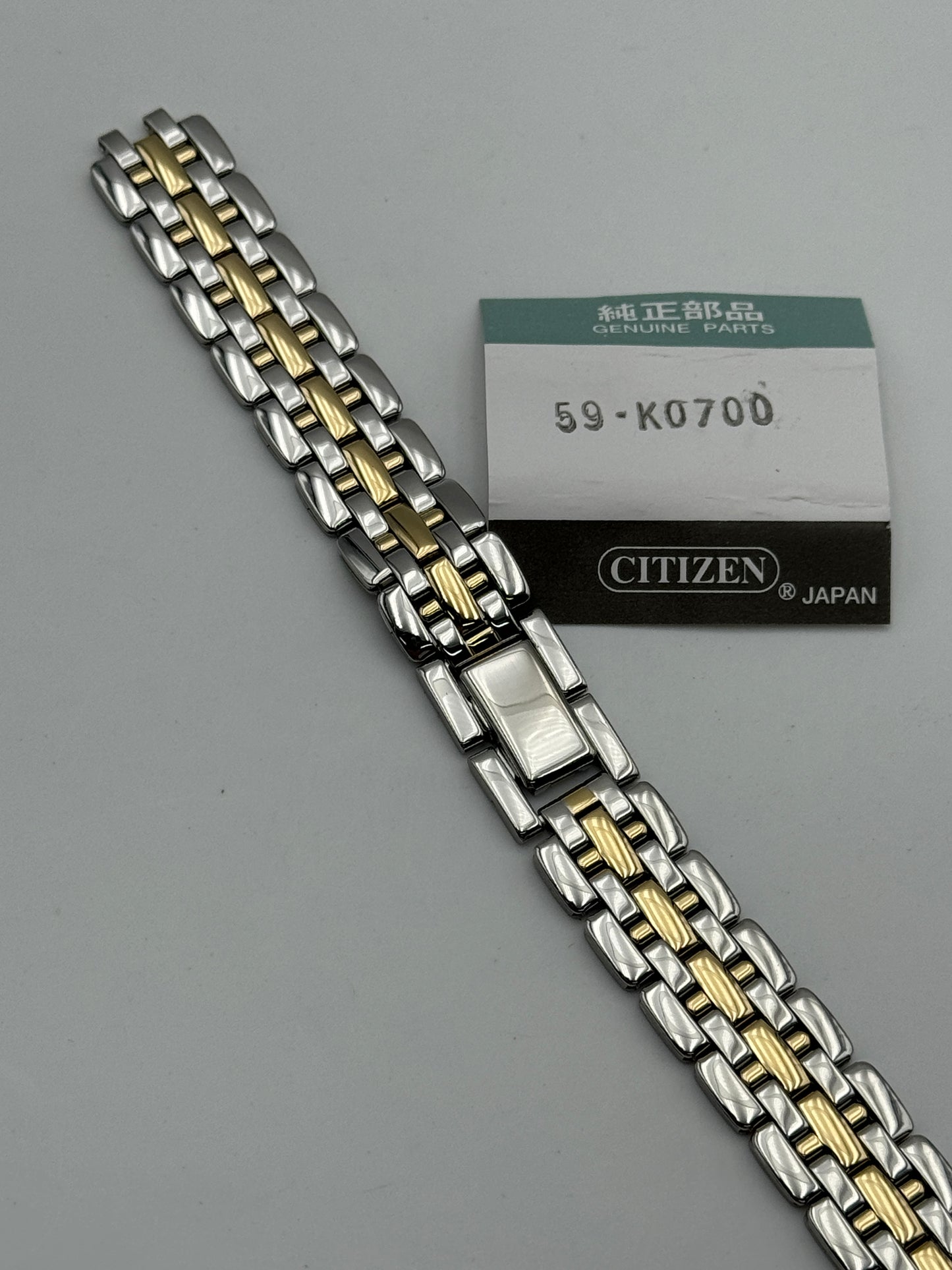 Citizen 59-K0700 bracelet bracciale acciaio steel e oro gold 14mm