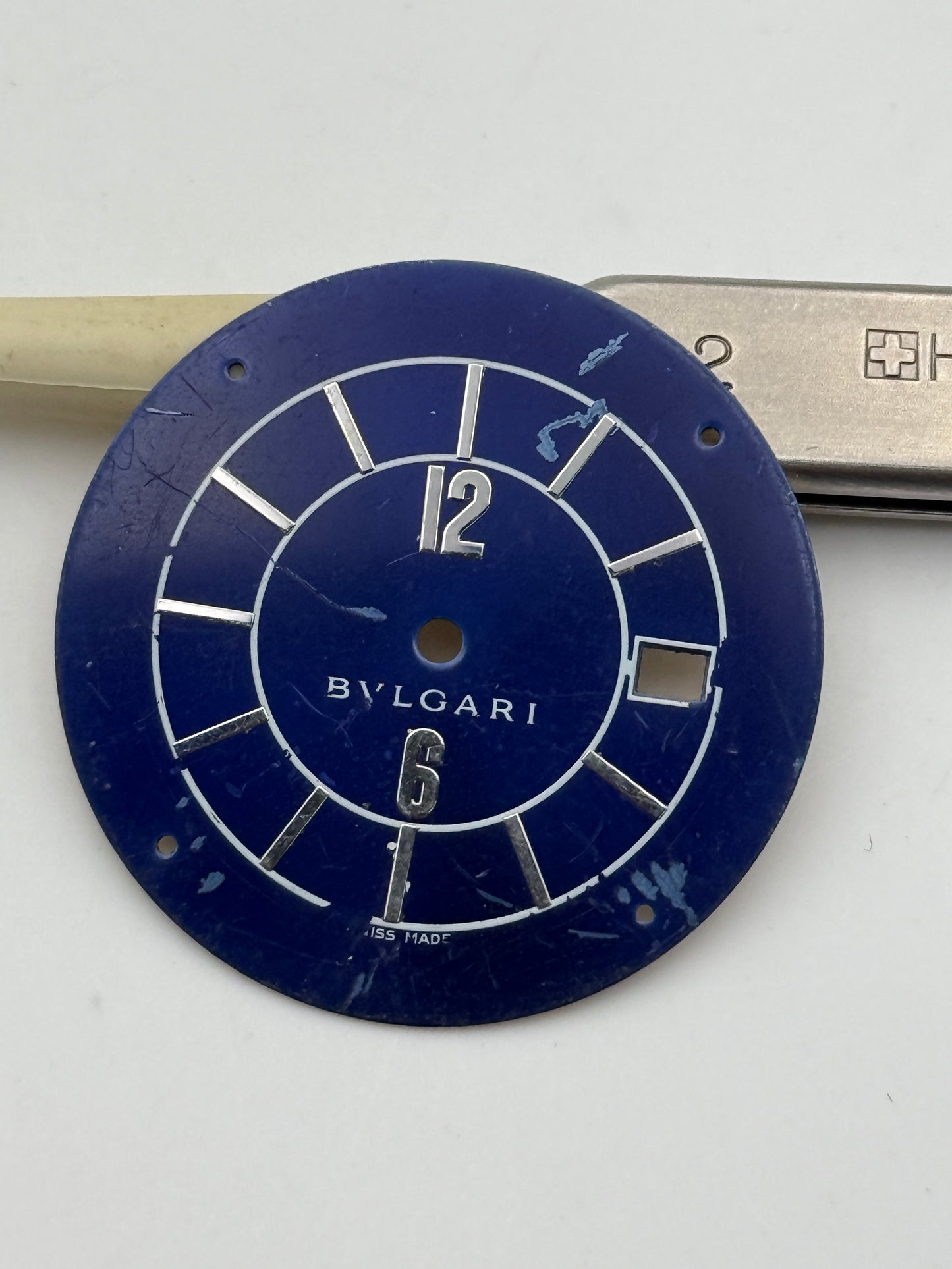 bvlgari 30mm dial quadrante blue