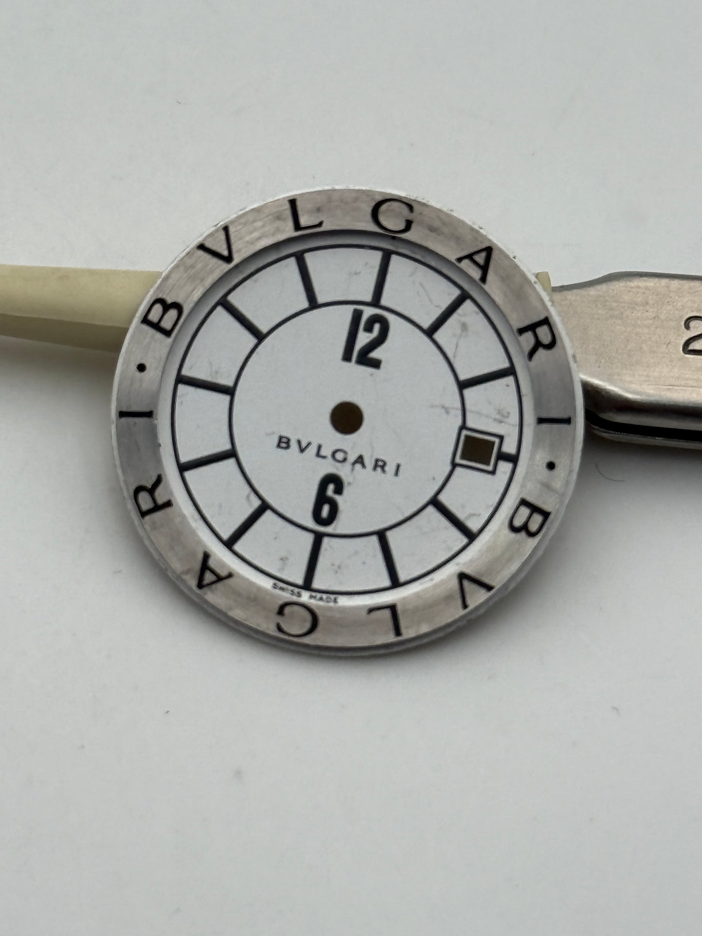 bvlgari dial quadrante 24mm white