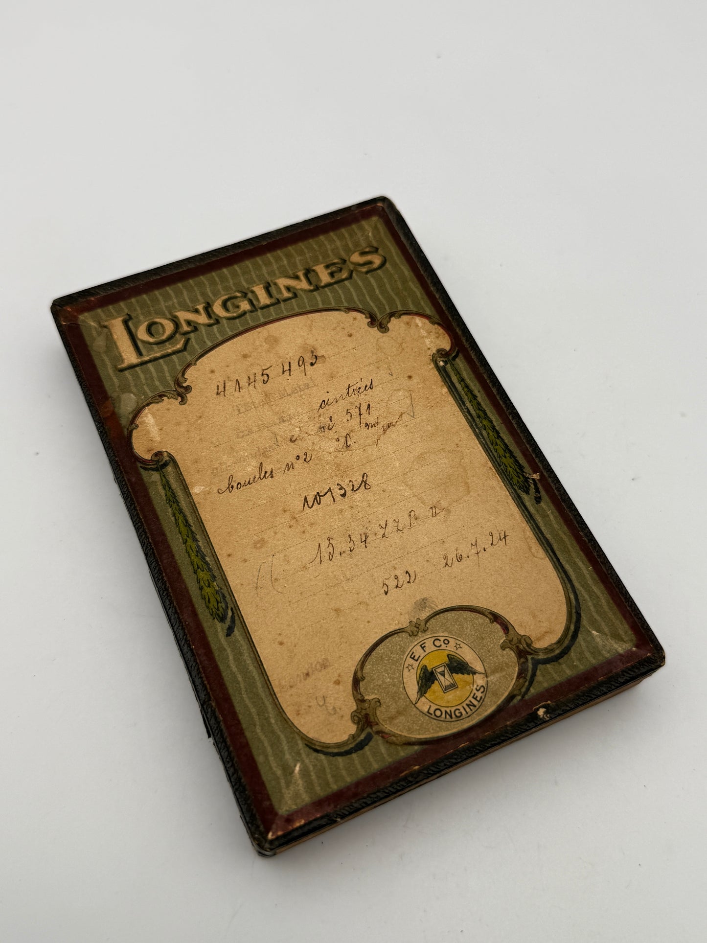Longines 14x9cm watch parts box scatola