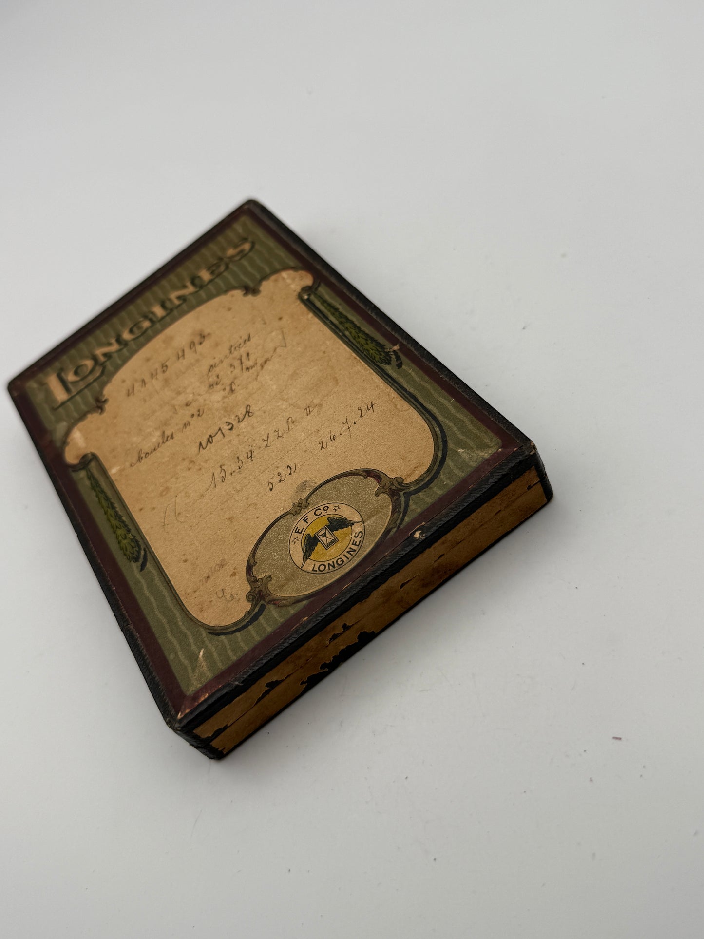 Longines 14x9cm watch parts box scatola