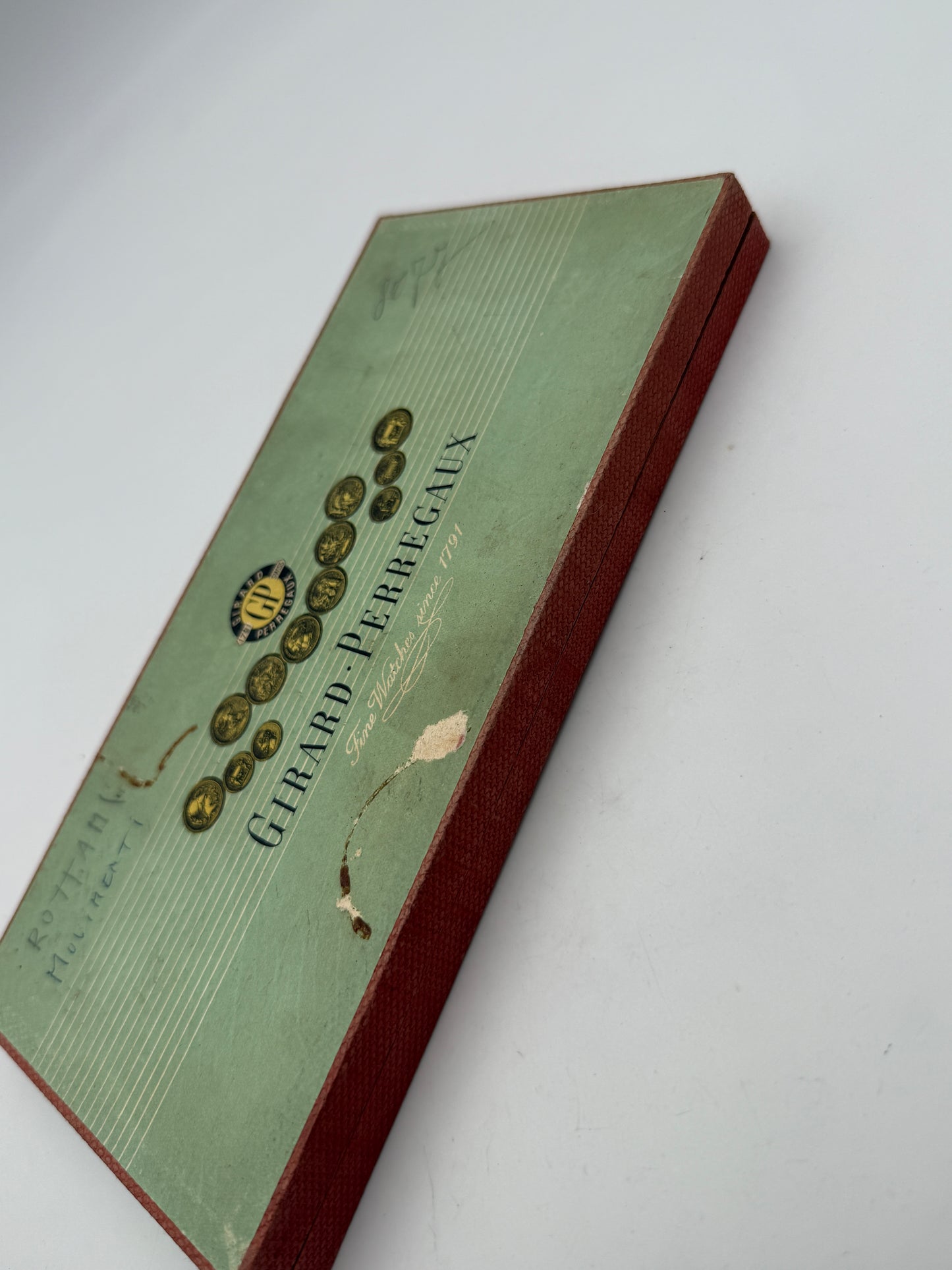 Girard perregaux 22x11cm watch parts box scatola