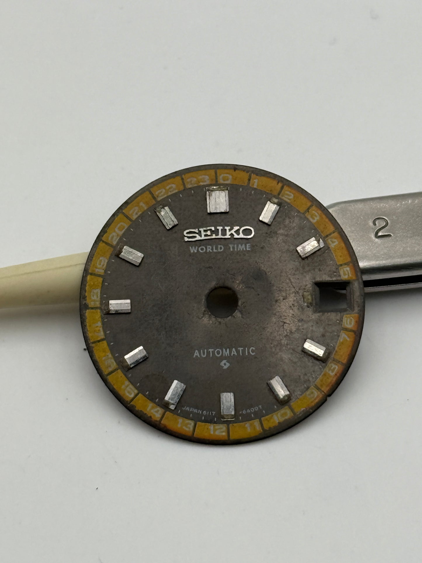 Seiko world time 26,5mm dial quadrante