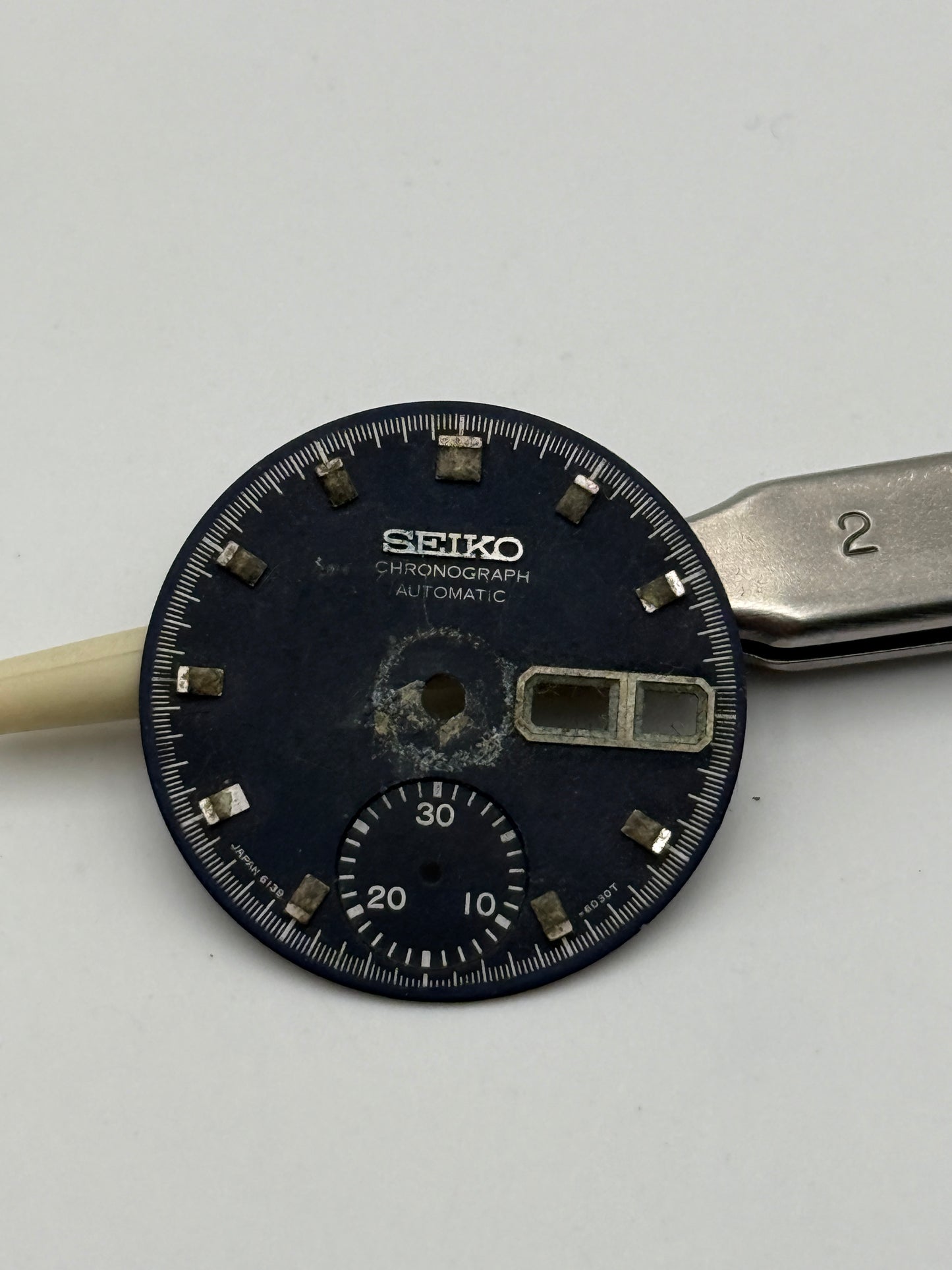 Seiko 6139 chrono 27,5mm dial quadarnte