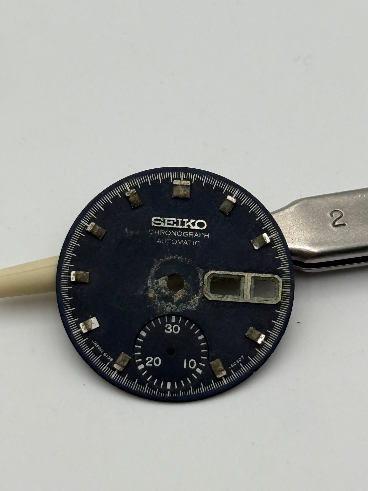 Seiko 6139 chrono 27,5mm dial quadarnte