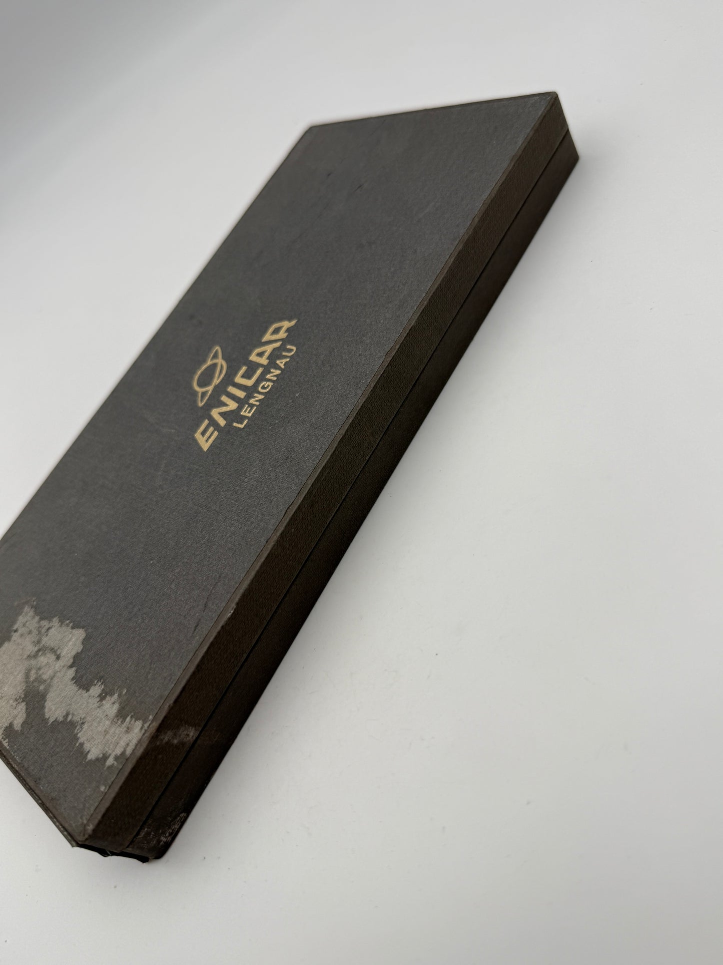 enicar lengnau 23x11cm watch parts box scatola