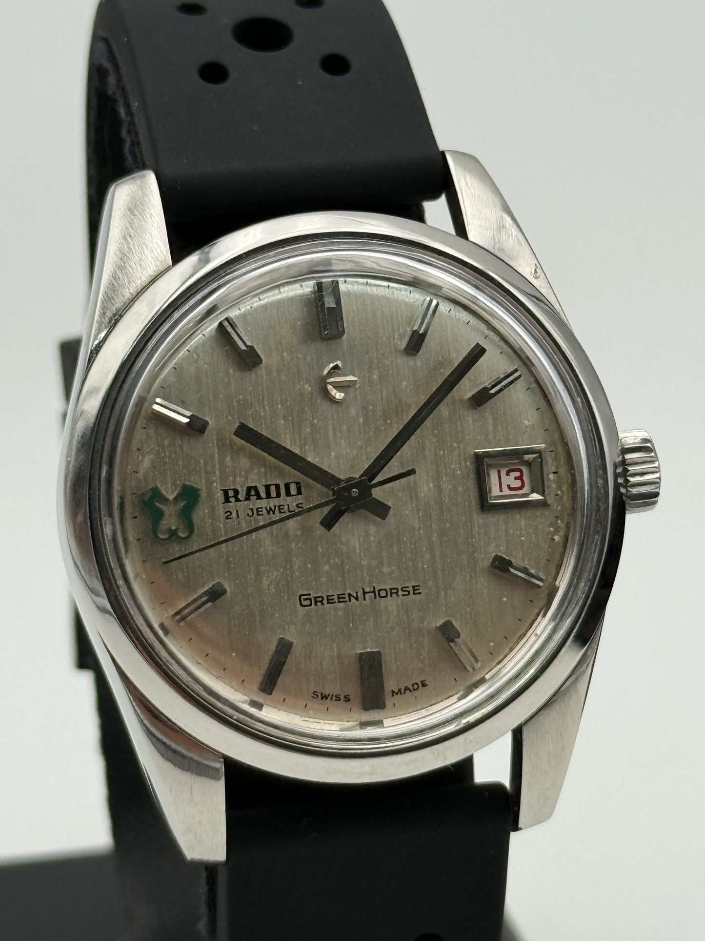 rado green horse 343-942 345-602 36mm steel vintage