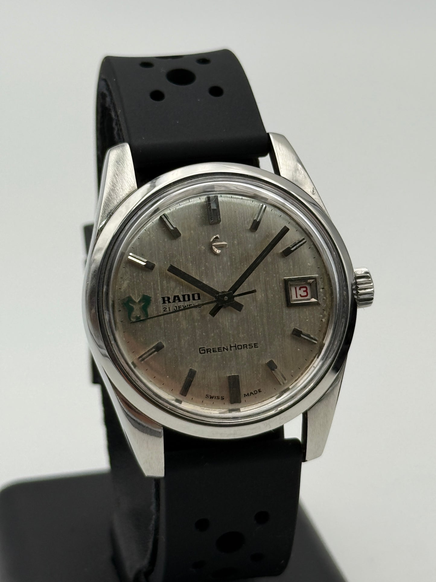 rado green horse 343-942 345-602 36mm steel vintage