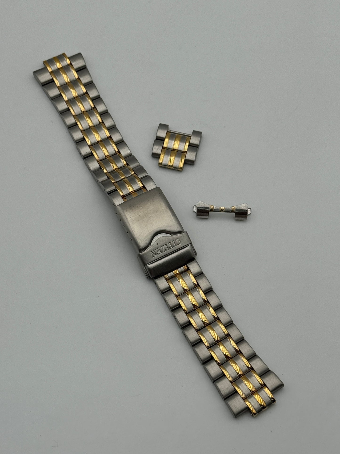 Citizen bracelet bracciale acciaio steel e oro gold one terminal 20mm