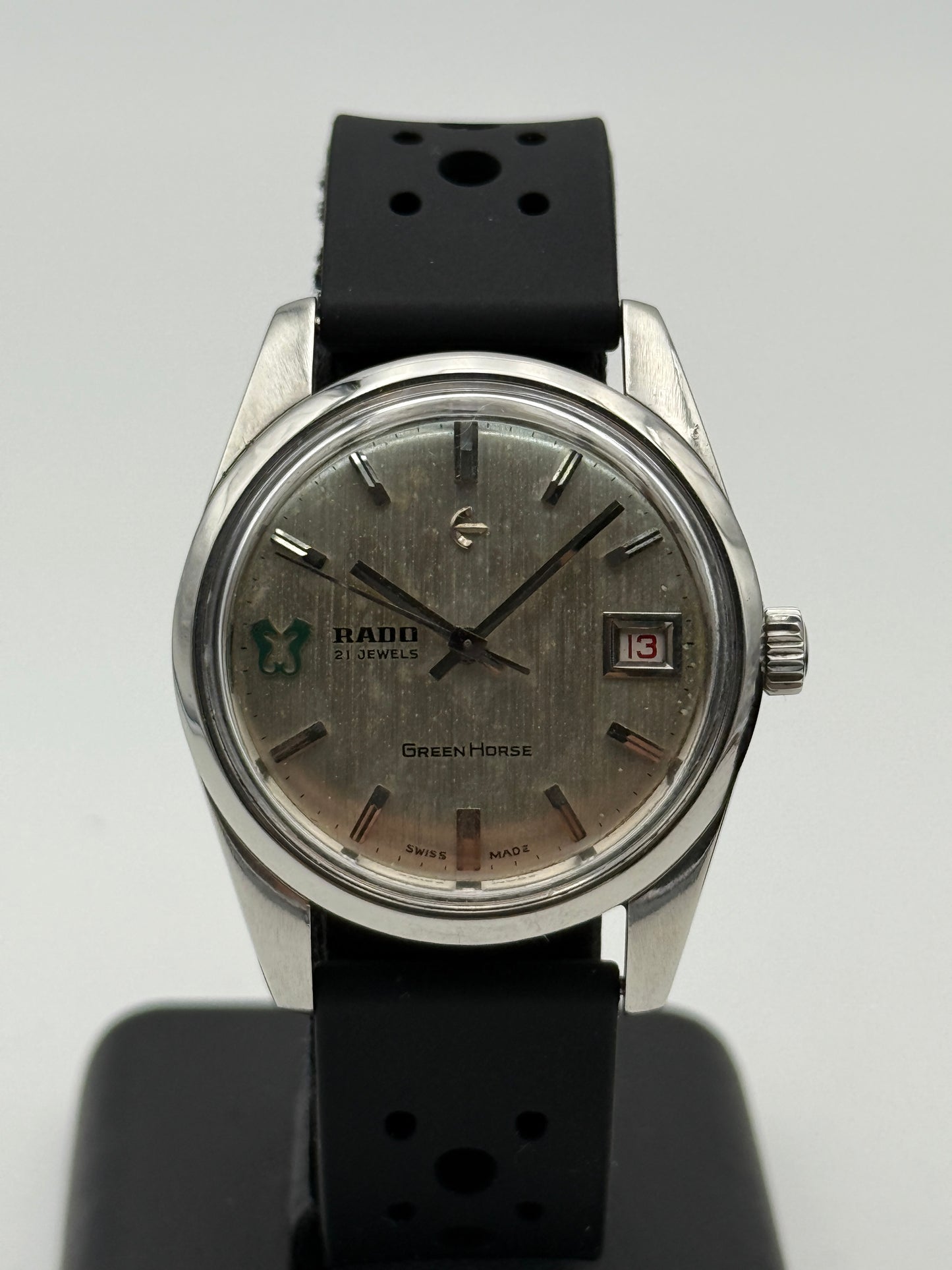 rado green horse 343-942 345-602 36mm steel vintage