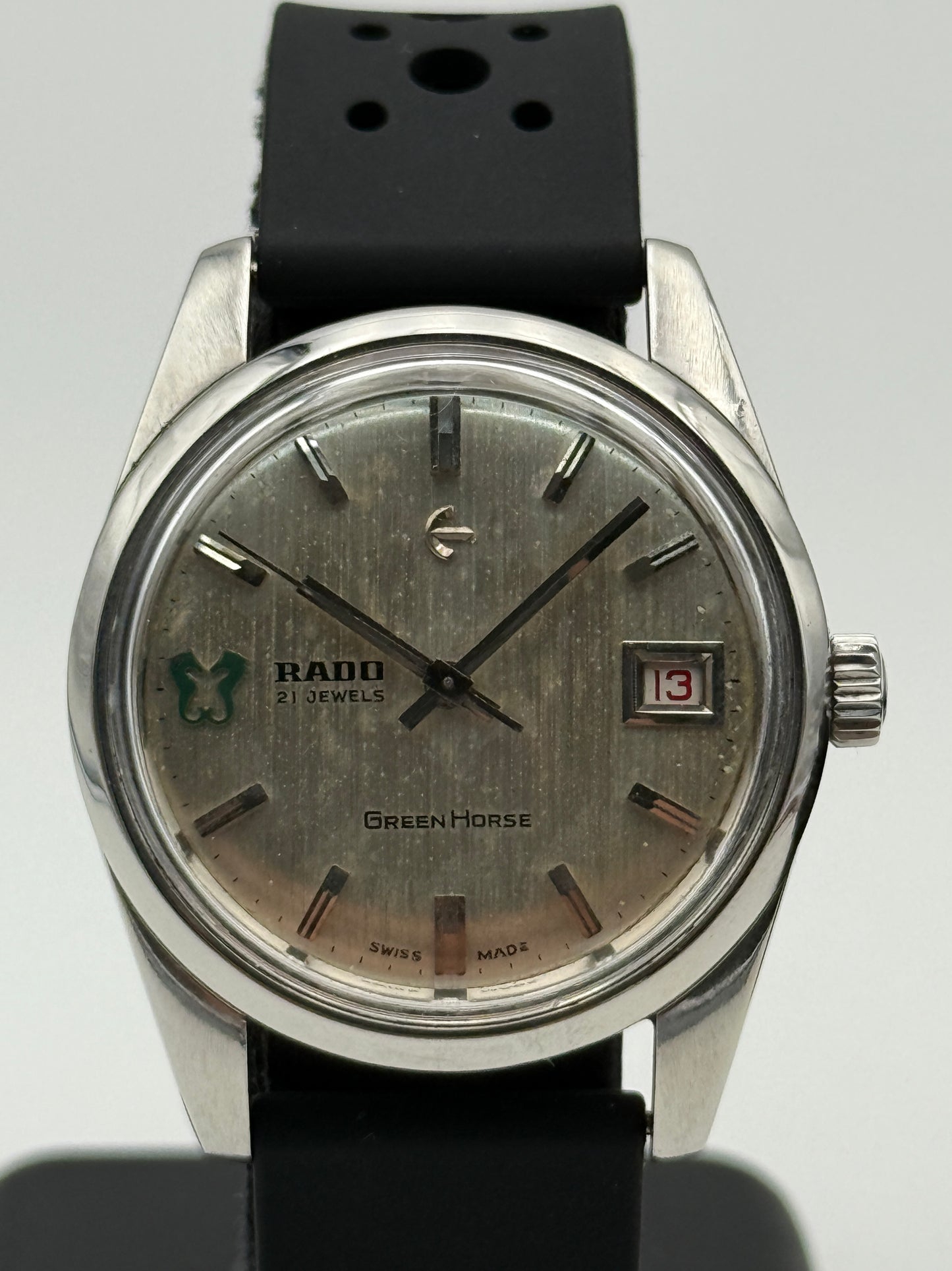 rado green horse 343-942 345-602 36mm steel vintage