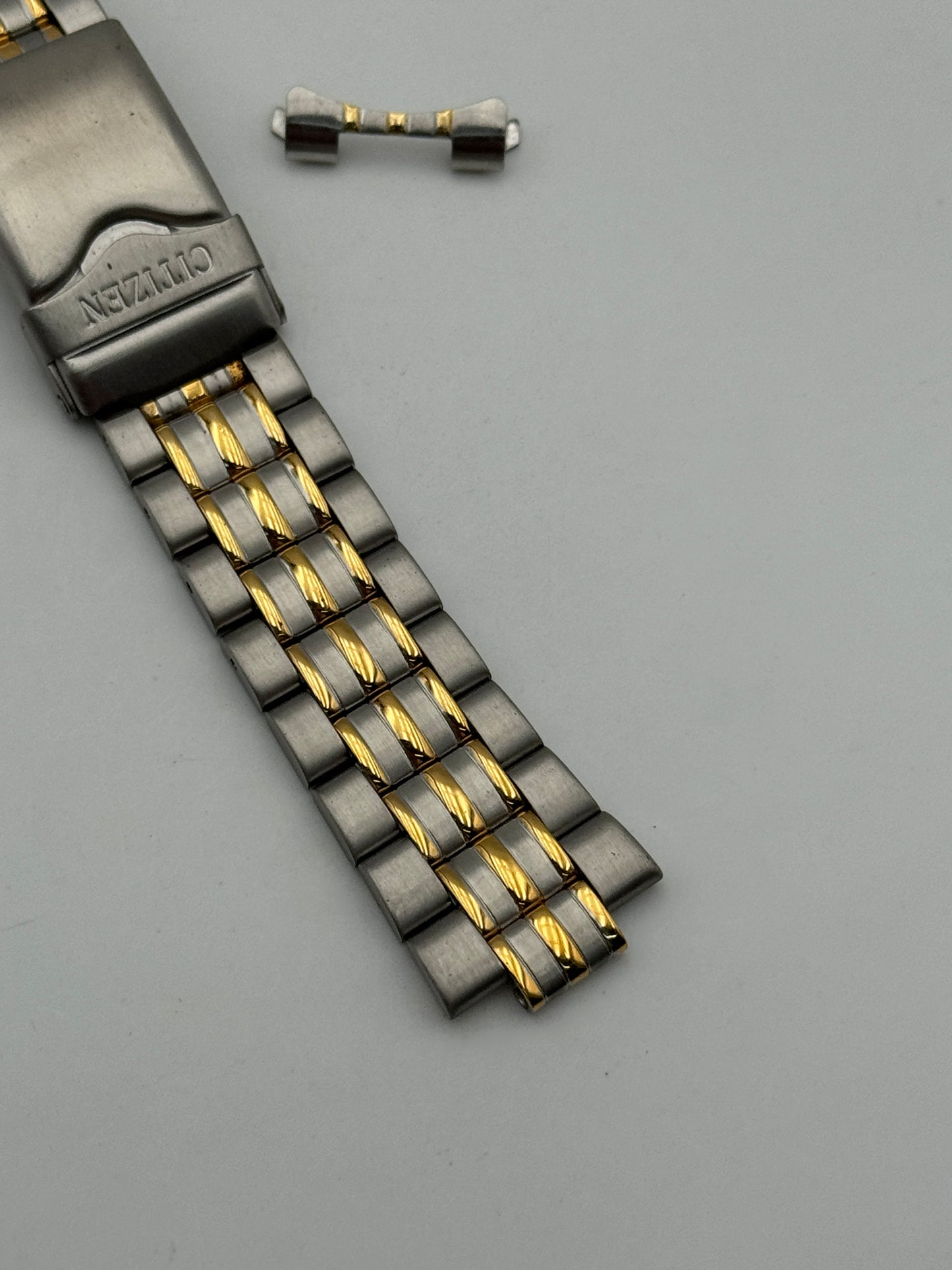 Citizen bracelet bracciale acciaio steel e oro gold one terminal 20mm