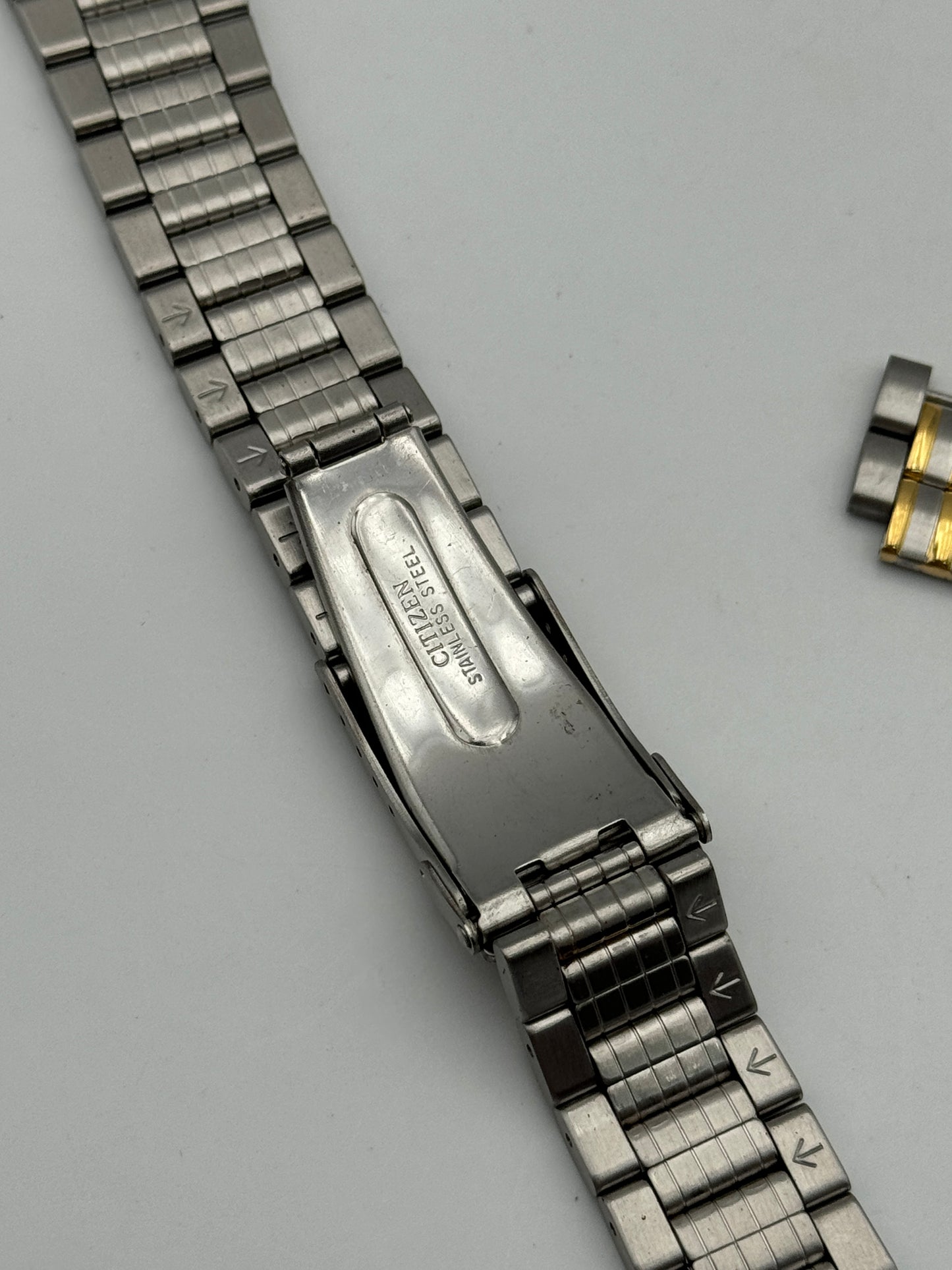 Citizen bracelet bracciale acciaio steel e oro gold one terminal 20mm