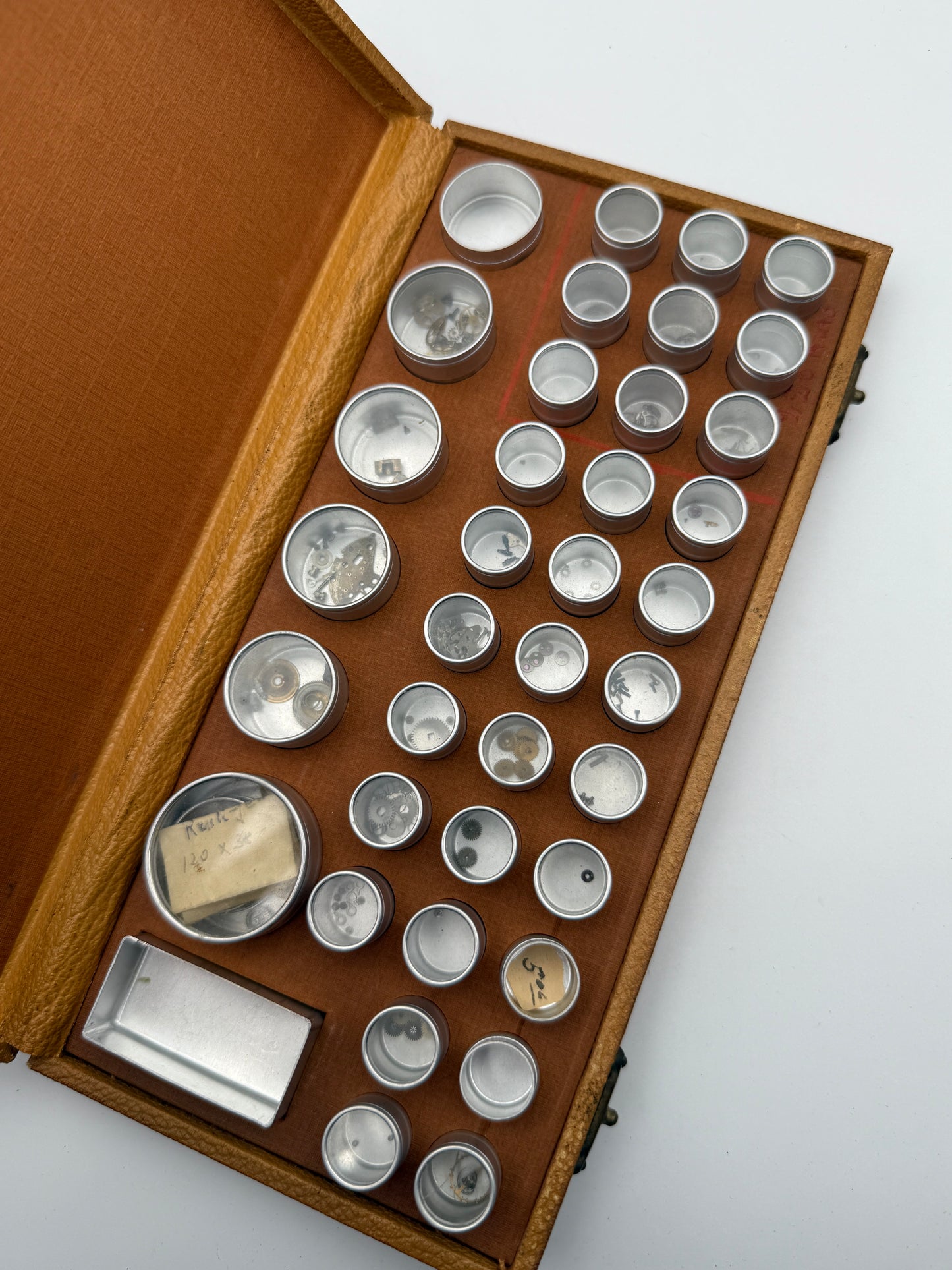 Movado 22x11cm watch parts box scatola parti di ricambio