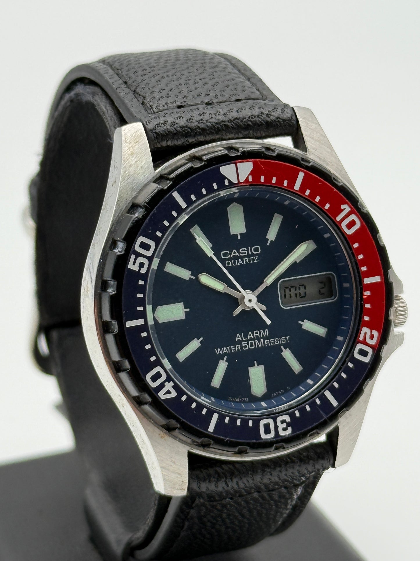 casio pepsi quartz alarm water resistant referenza 50-343