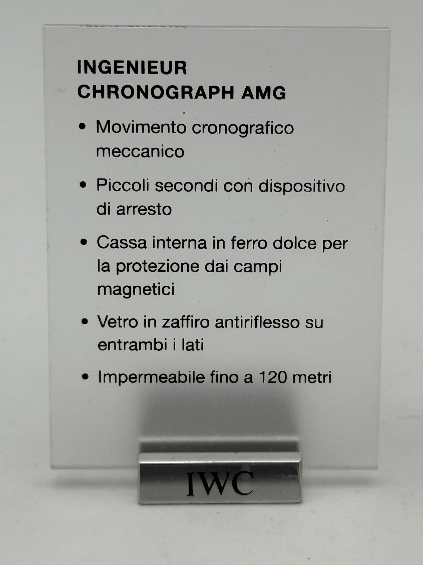 iwc display espsoitore exhibitor swiss made